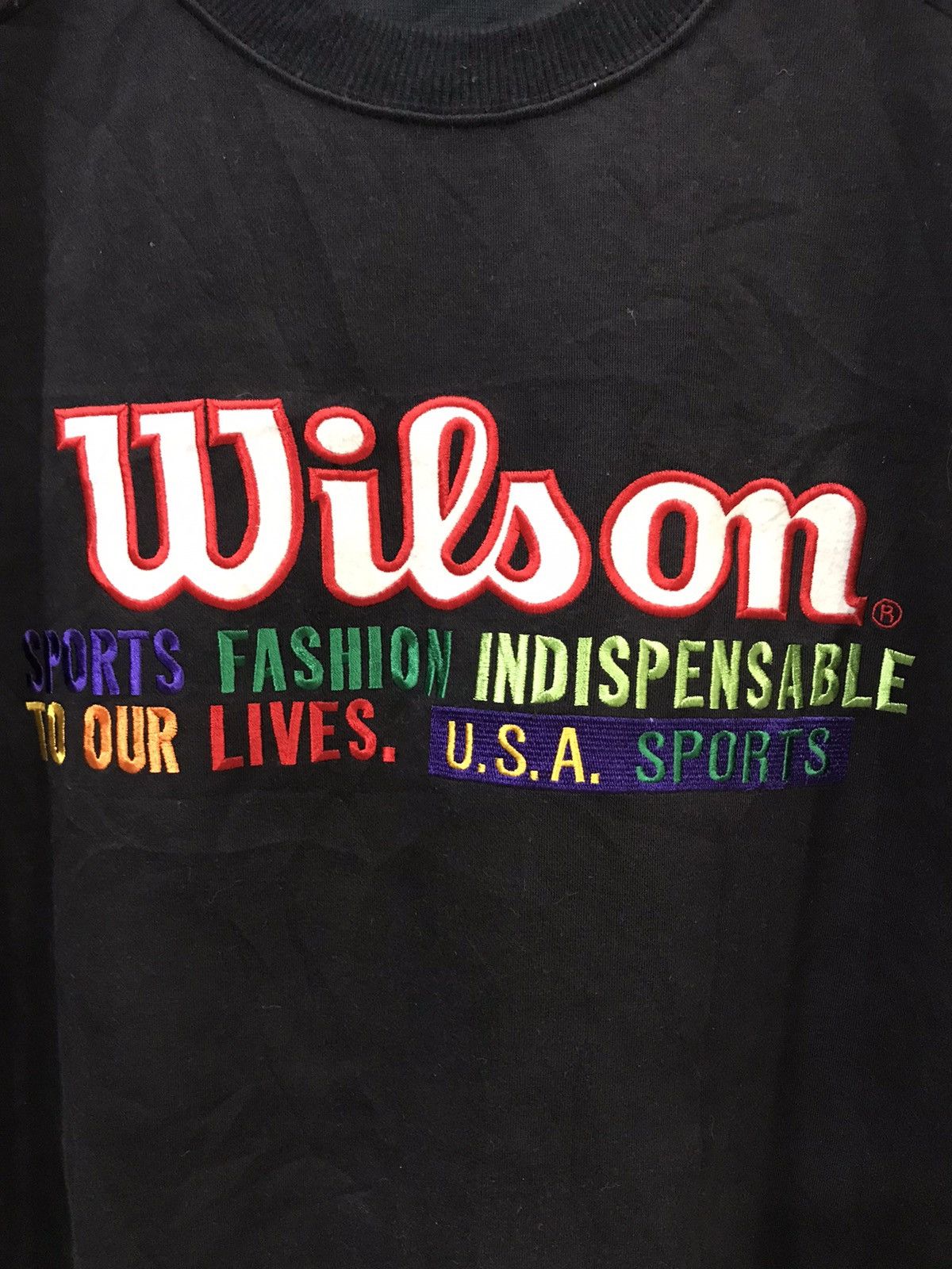 Wilson Vintage Wilson Colourful Embroidery Sweatshirt Size US M / EU 48-50 / 2 - 2 Thumbnail