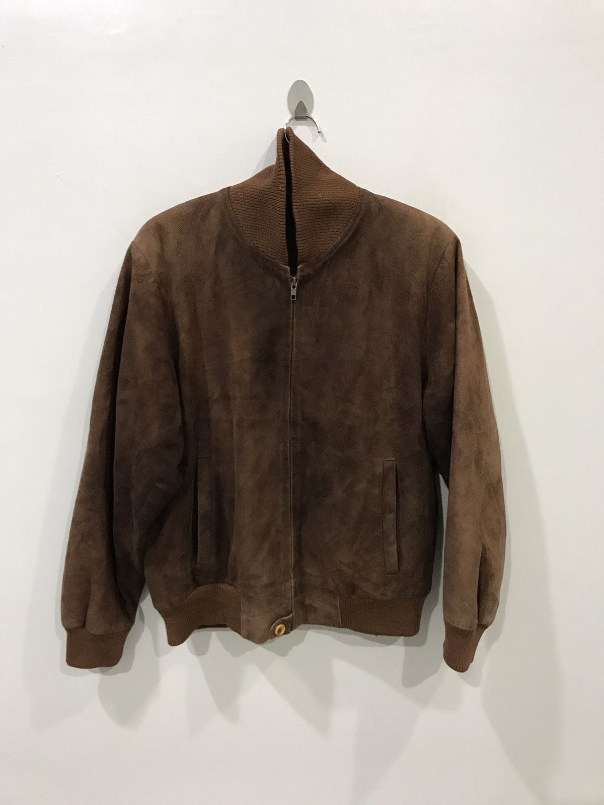 Genuine Leather Genuine Suede Brown Leather Jacket Size US M / EU 48-50 / 2 - 1 Thumbnail