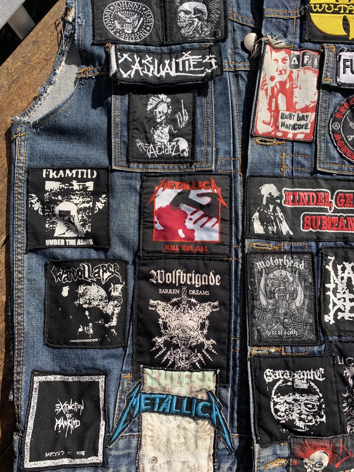 Vintage Vintage 90’s Punk Metal Battle Jacket Vest Tee Size US L / EU 52-54 / 3 - 3 Thumbnail