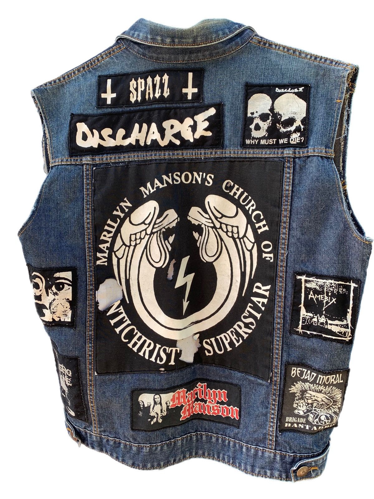 Vintage Vintage 90’s Punk Metal Battle Jacket Vest Tee Size US L / EU 52-54 / 3 - 2 Thumbnail