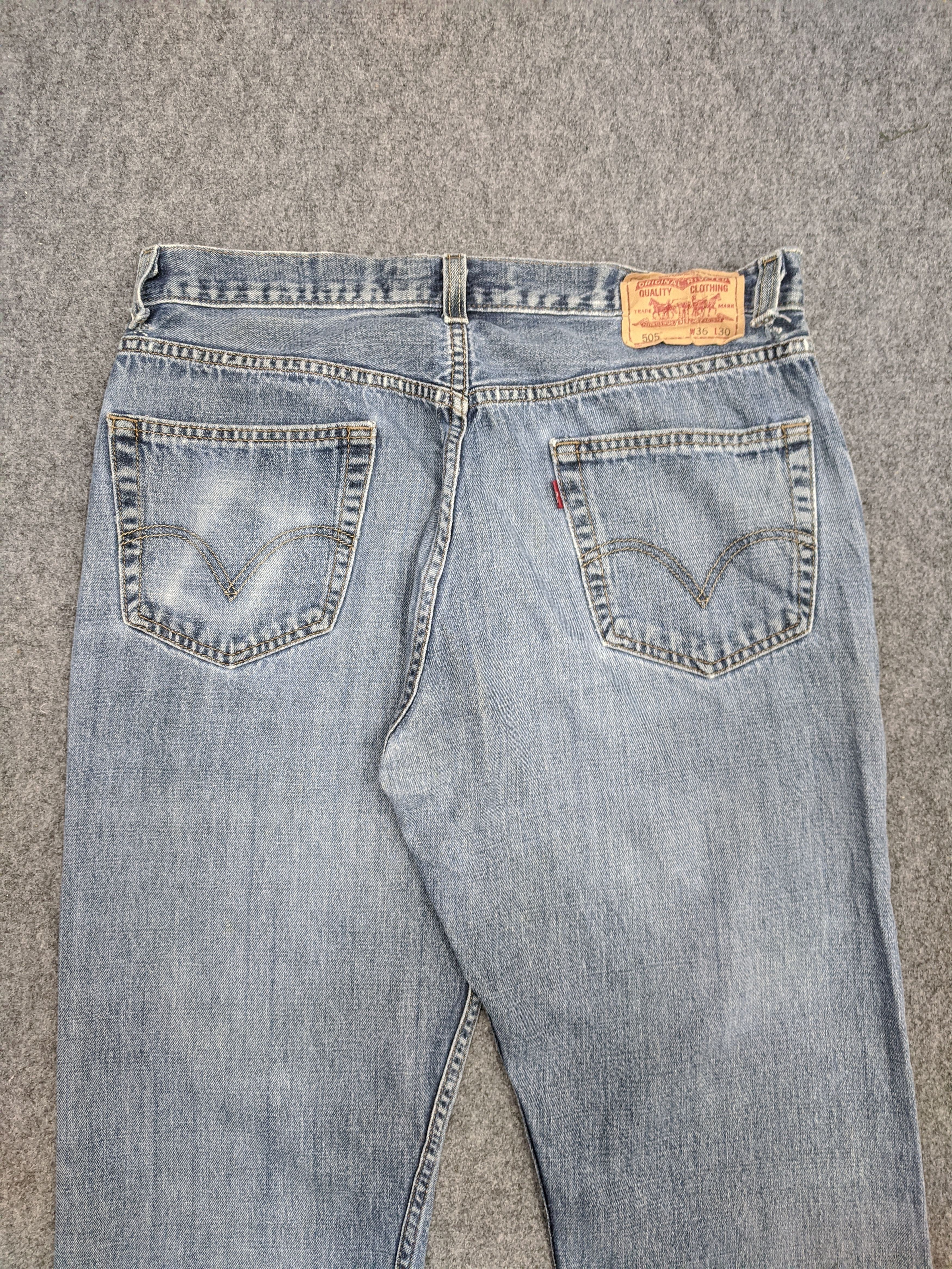 Levi's Vintage Levis 505 Light Wash Jeans DP0747 Size US 35 - 4 Thumbnail