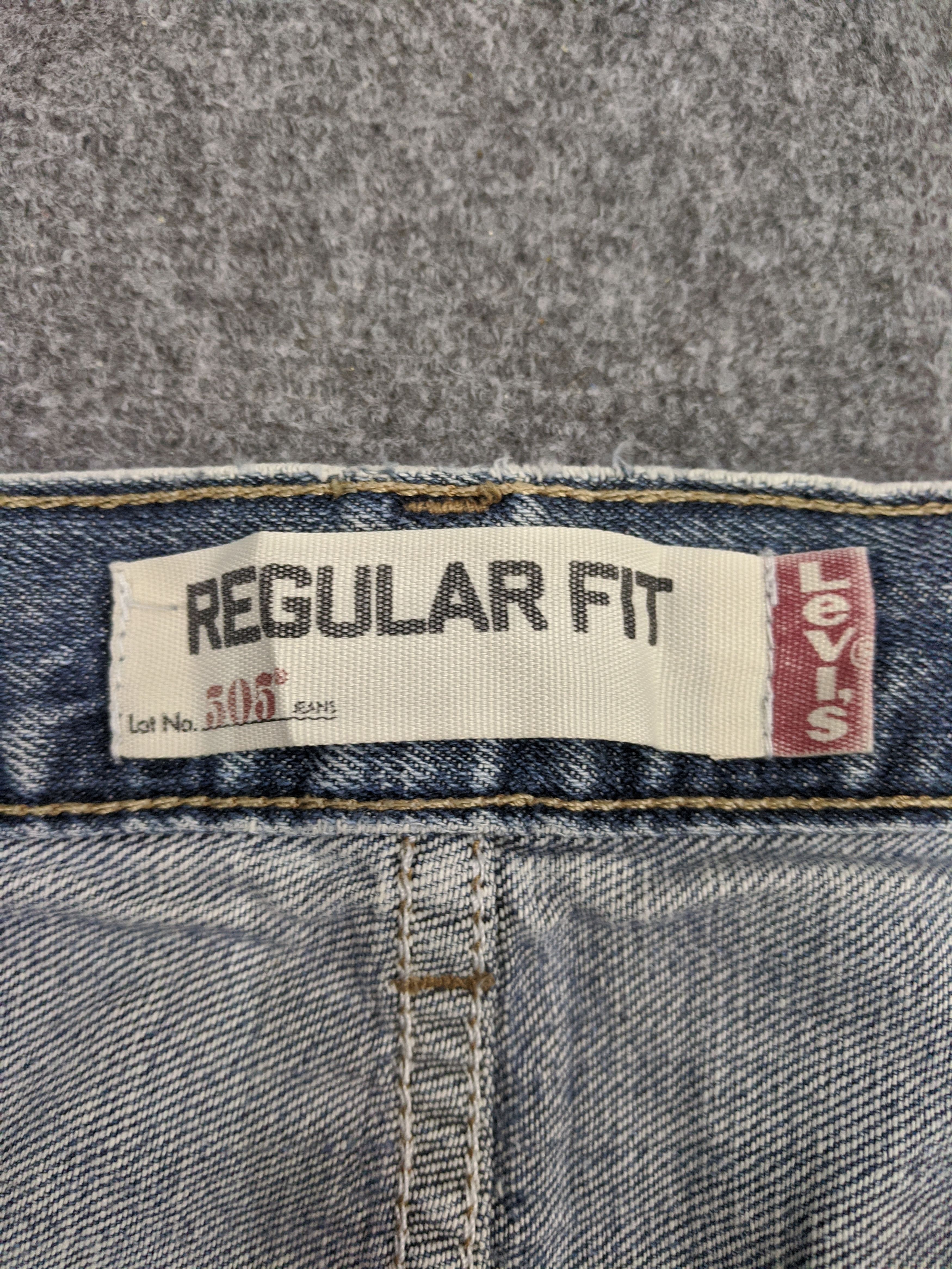 Levi's Vintage Levis 505 Light Wash Jeans DP0747 Size US 35 - 6 Thumbnail