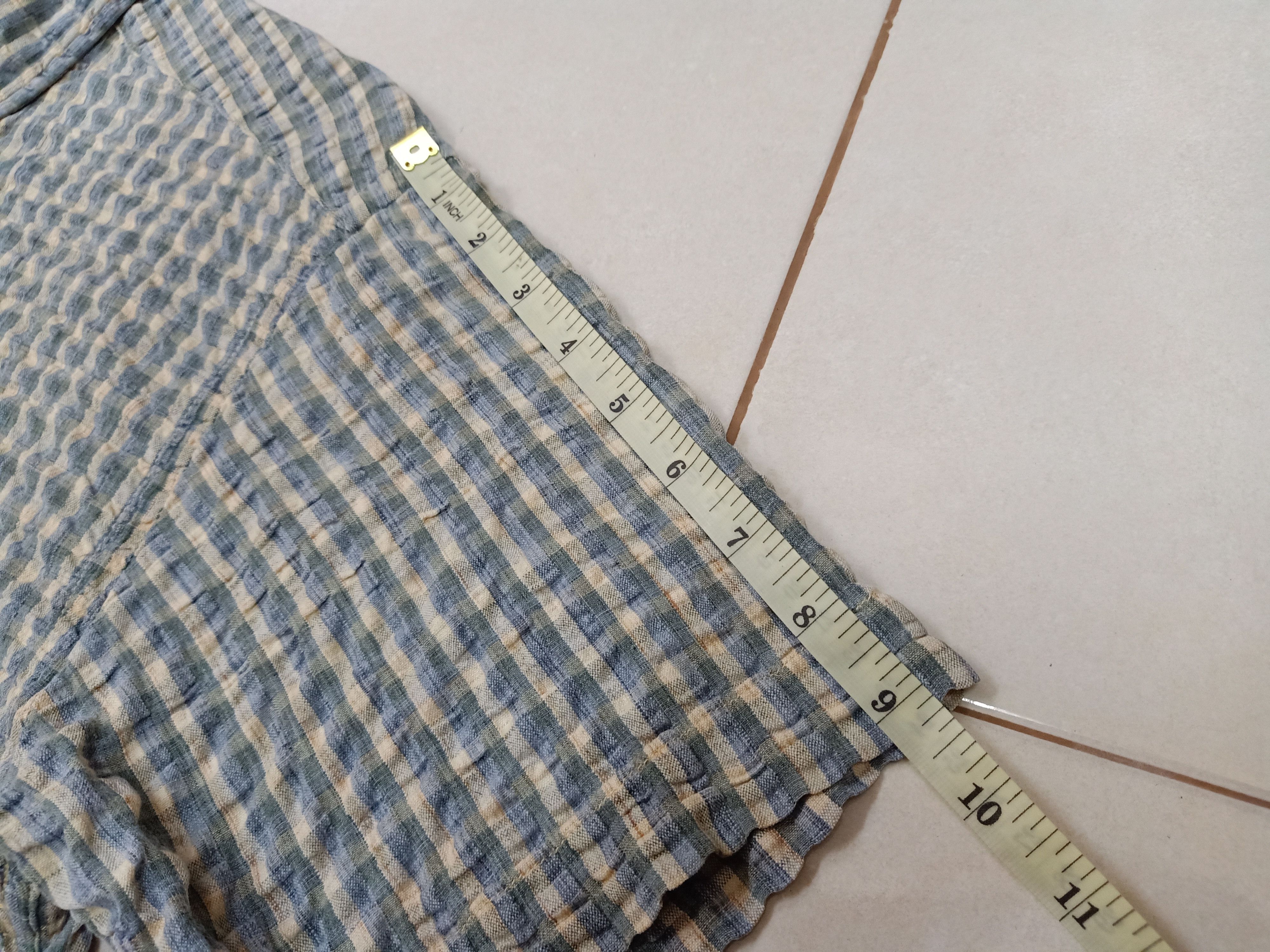 L.L. Bean × Vintage L.L. BEAN Vintage Checkered Embossed M Short Sleeve Shirts Size US M / EU 48-50 / 2 - 11 Thumbnail