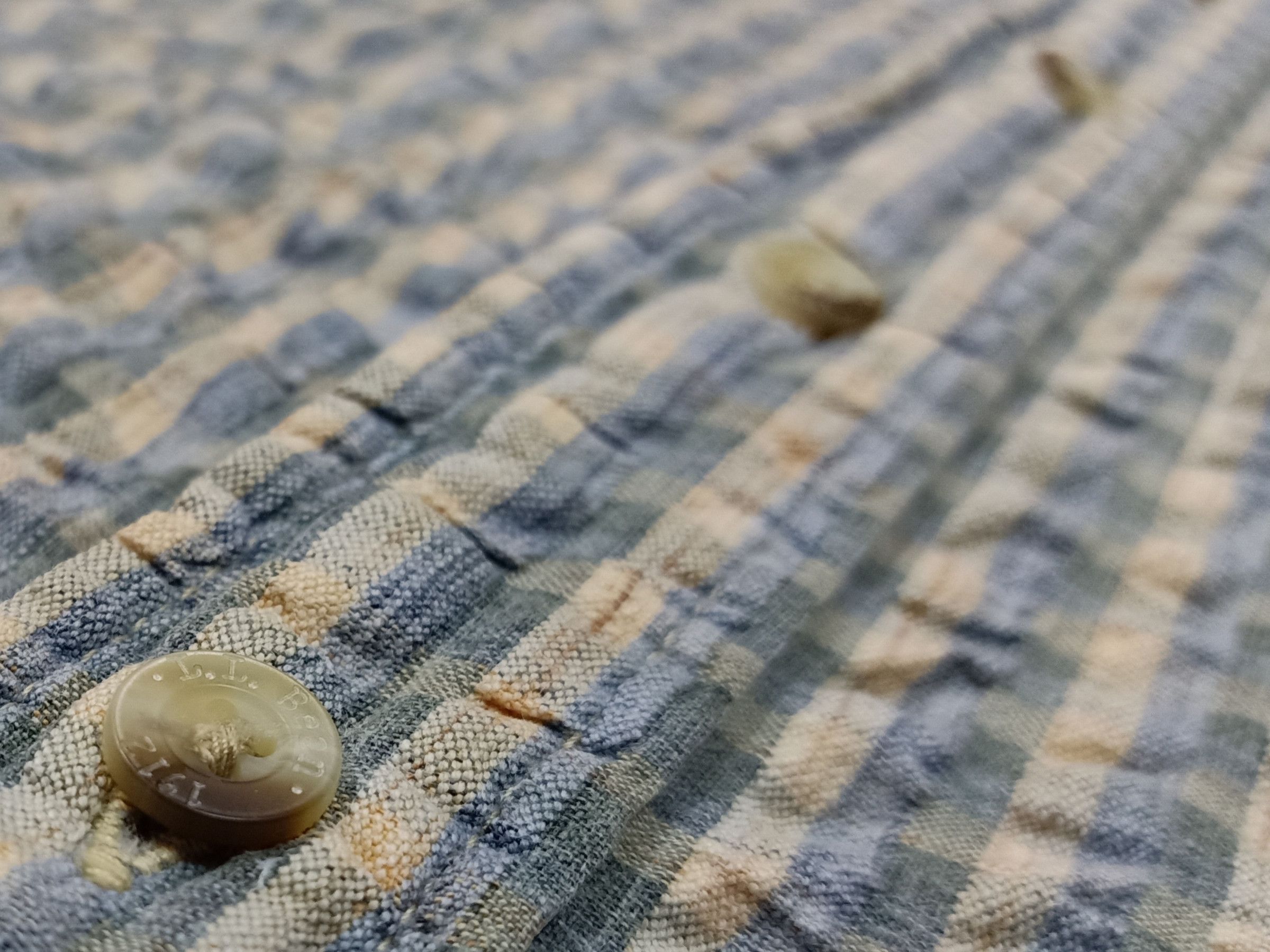 L.L. Bean × Vintage L.L. BEAN Vintage Checkered Embossed M Short Sleeve Shirts Size US M / EU 48-50 / 2 - 5 Thumbnail