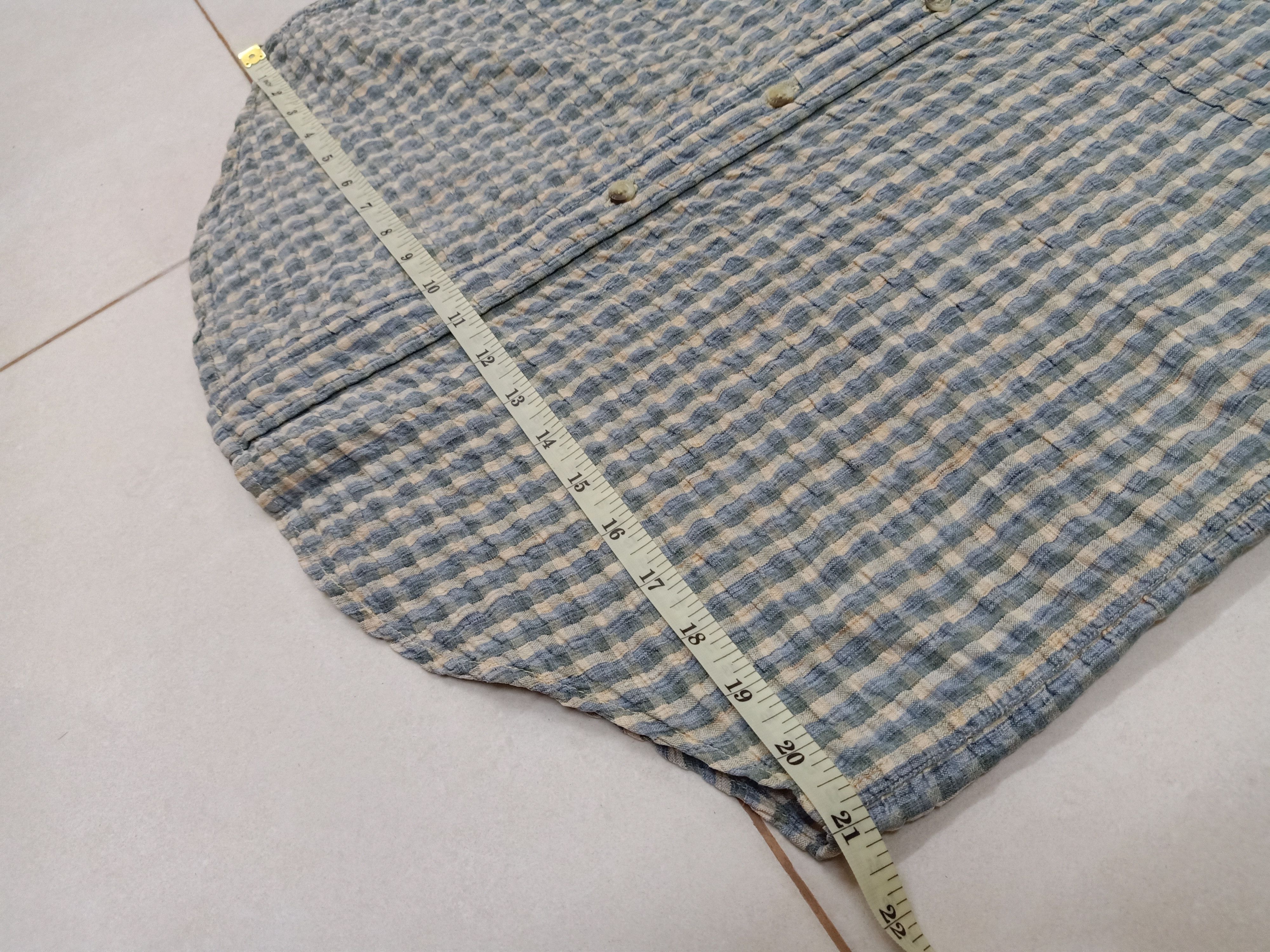 L.L. Bean × Vintage L.L. BEAN Vintage Checkered Embossed M Short Sleeve Shirts Size US M / EU 48-50 / 2 - 13 Thumbnail