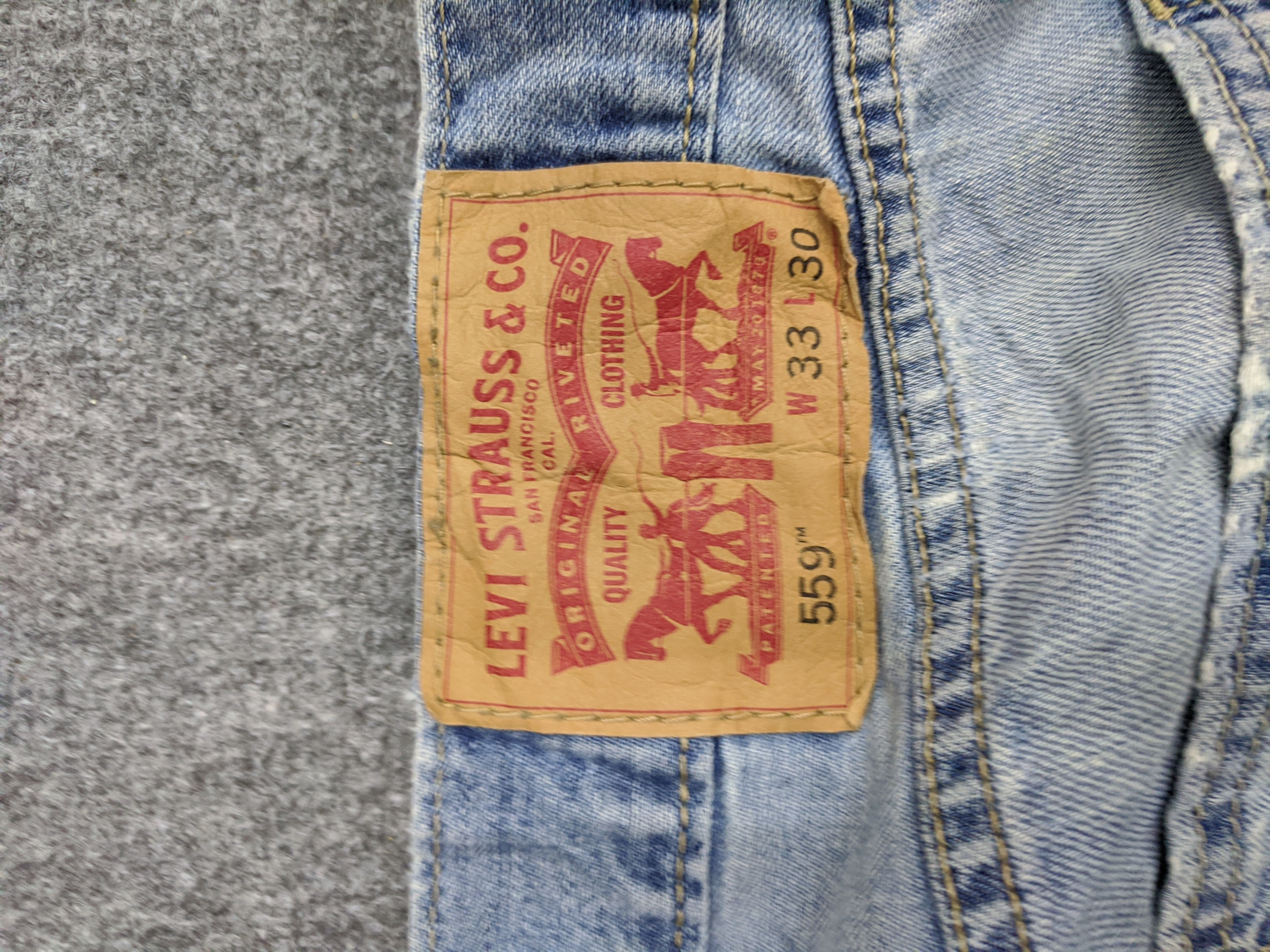 Levi's Vintage Levis 559 Jeans Lightwash DP0751 Size US 35 - 5 Thumbnail
