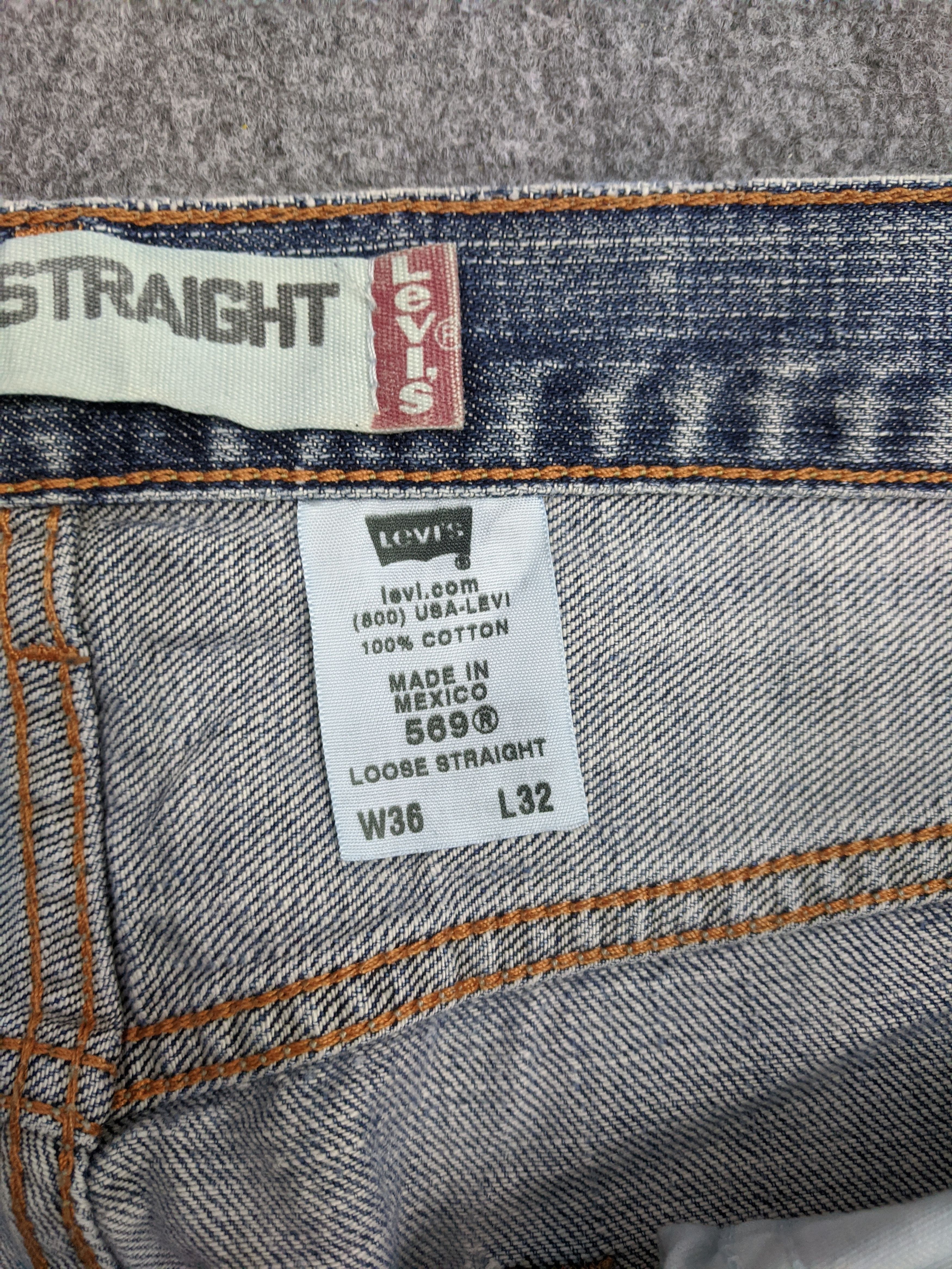 Levi's × Vintage Vintage Levis 569 Jeans DP0748 Size US 37 - 7 Thumbnail