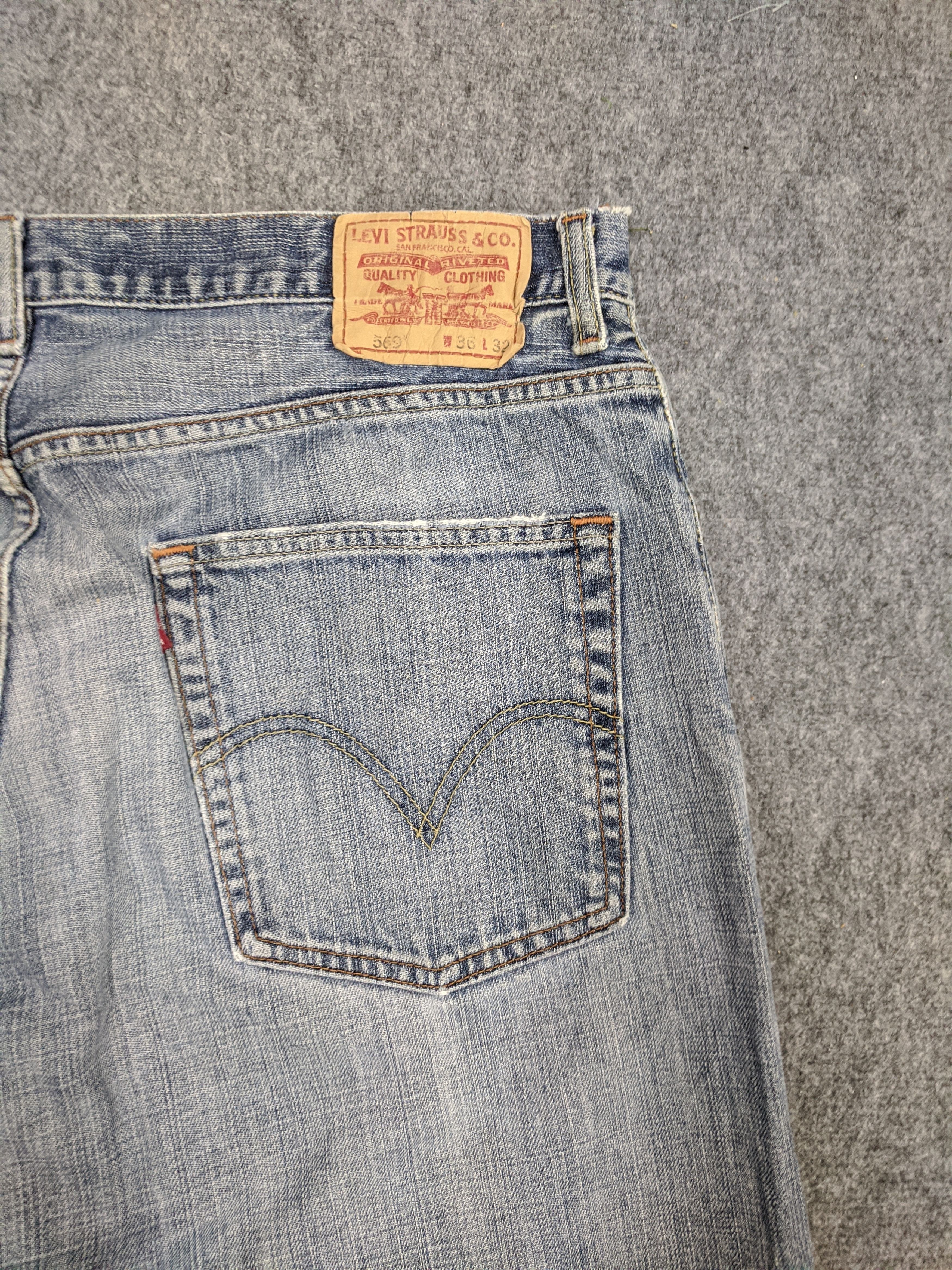 Levi's × Vintage Vintage Levis 569 Jeans DP0748 Size US 37 - 14 Thumbnail