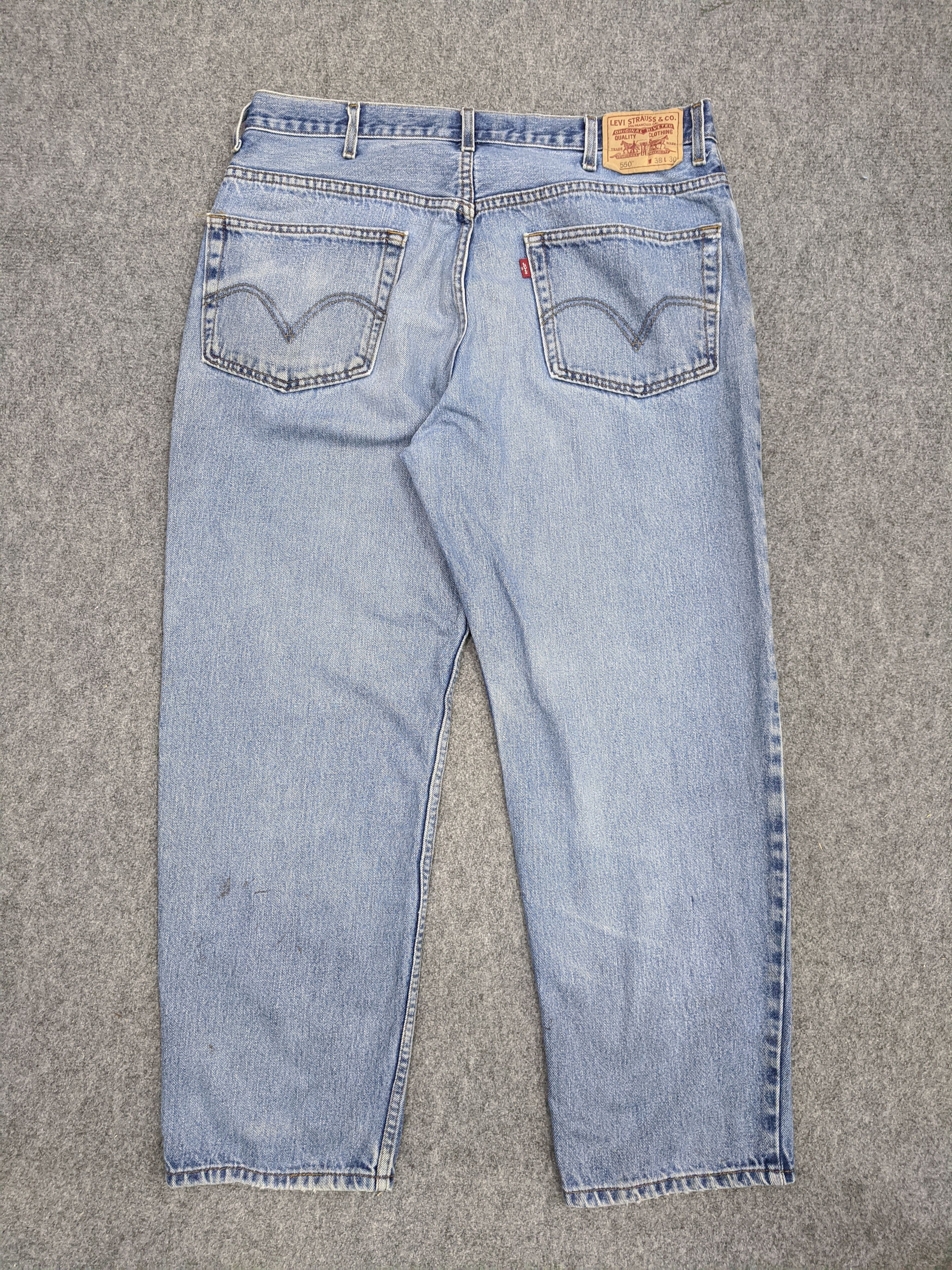 Levi's × Vintage Vintage Levis 550 Jeans Lightwash Faded DP0746 Size US 37 - 3 Thumbnail