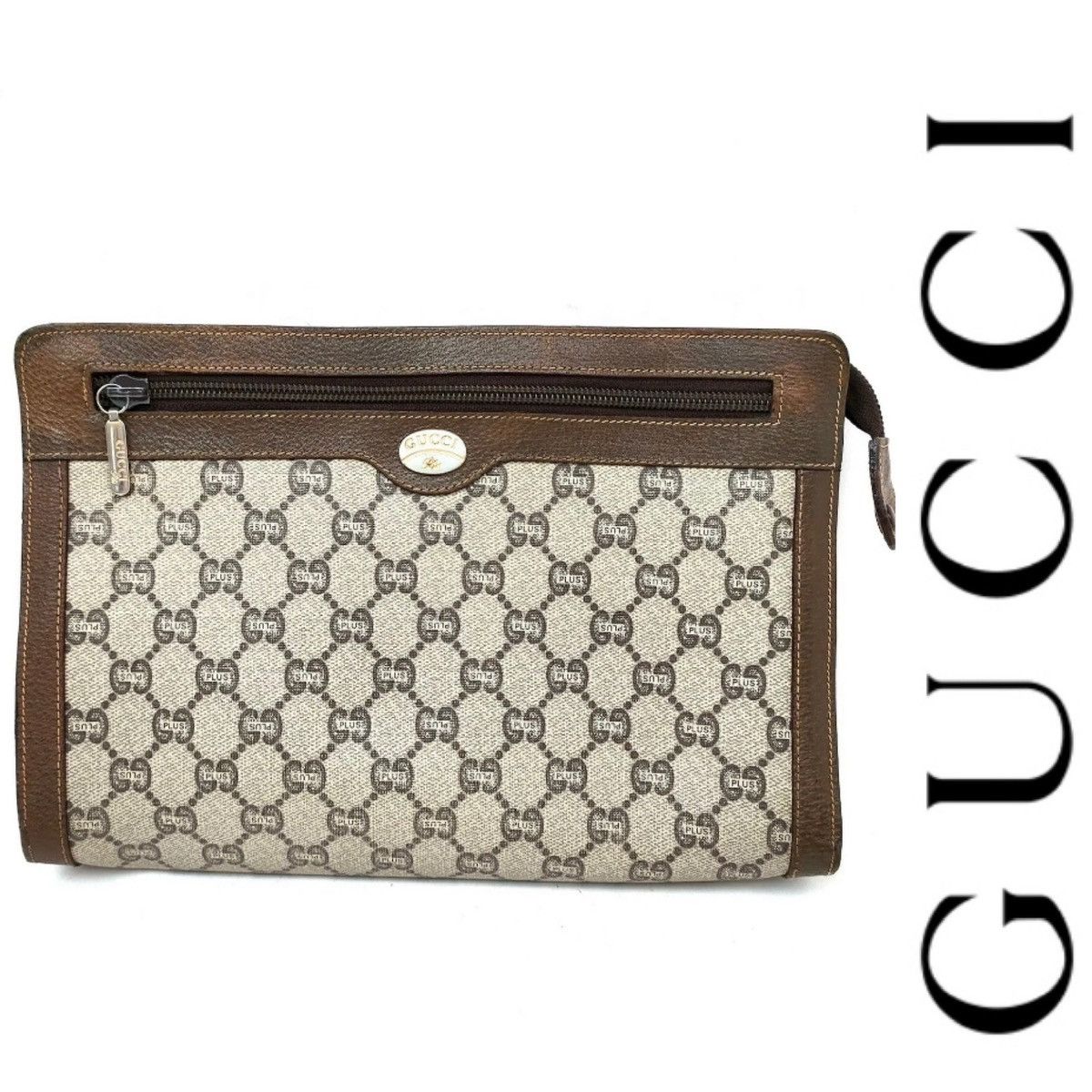 Gucci × Vintage Authentic Vintage GUCCI PLUS GG Clutch Size ONE SIZE - 1 Thumbnail