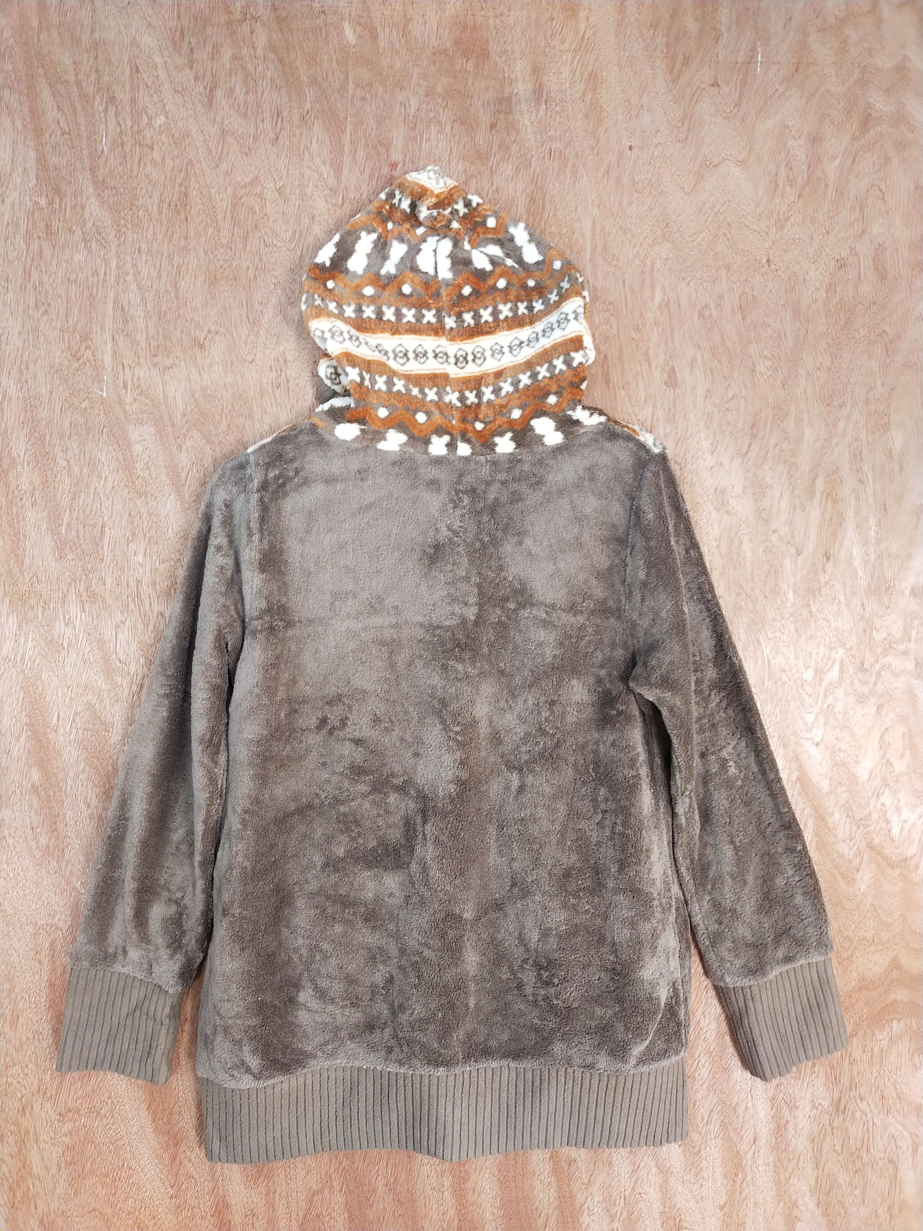 Homespun Knitwear × Japanese Brand Theoria cardigan art fleece brown Knitwear #S099 Size US M / EU 48-50 / 2 - 10 Thumbnail