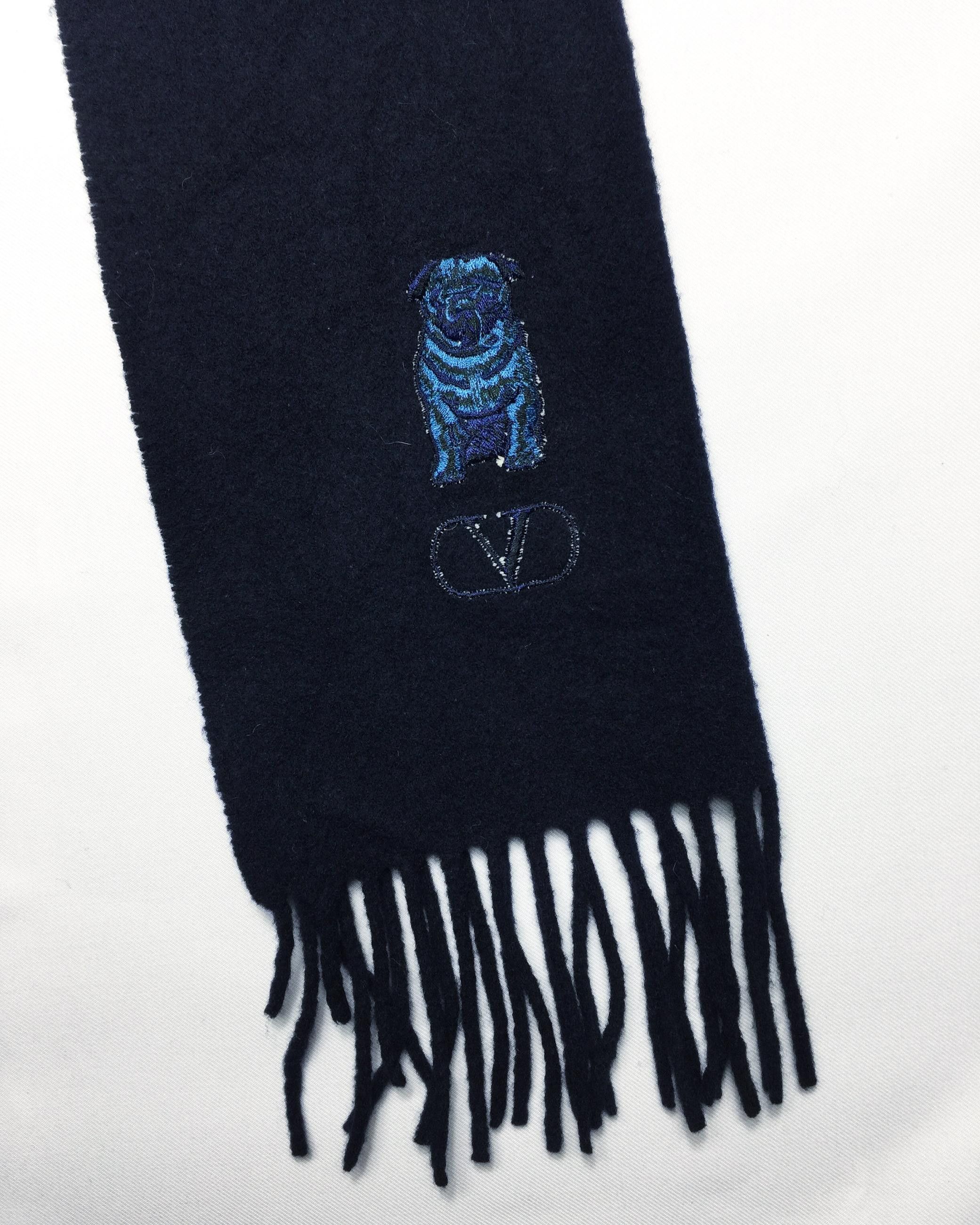 Valentino Vintage 90s Oliver by Valentino Muffler Scarf Made in Italy Size ONE SIZE - 6 Thumbnail