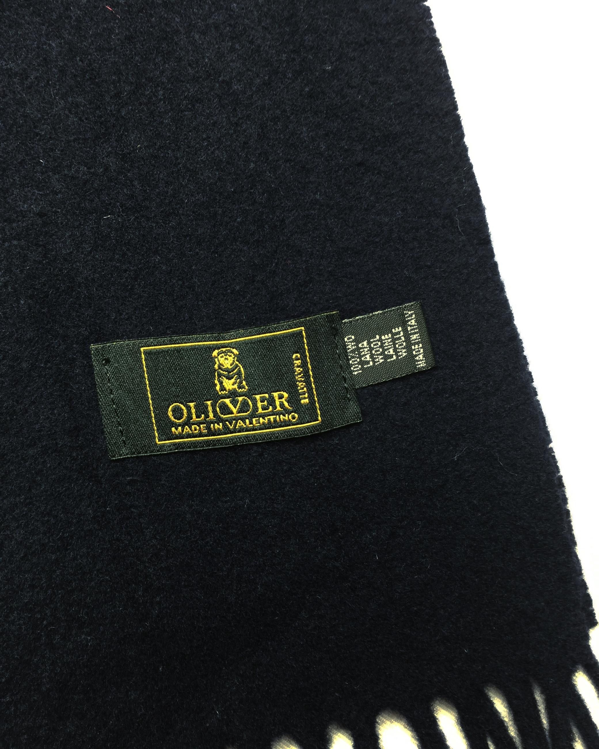 Valentino Vintage 90s Oliver by Valentino Muffler Scarf Made in Italy Size ONE SIZE - 4 Thumbnail