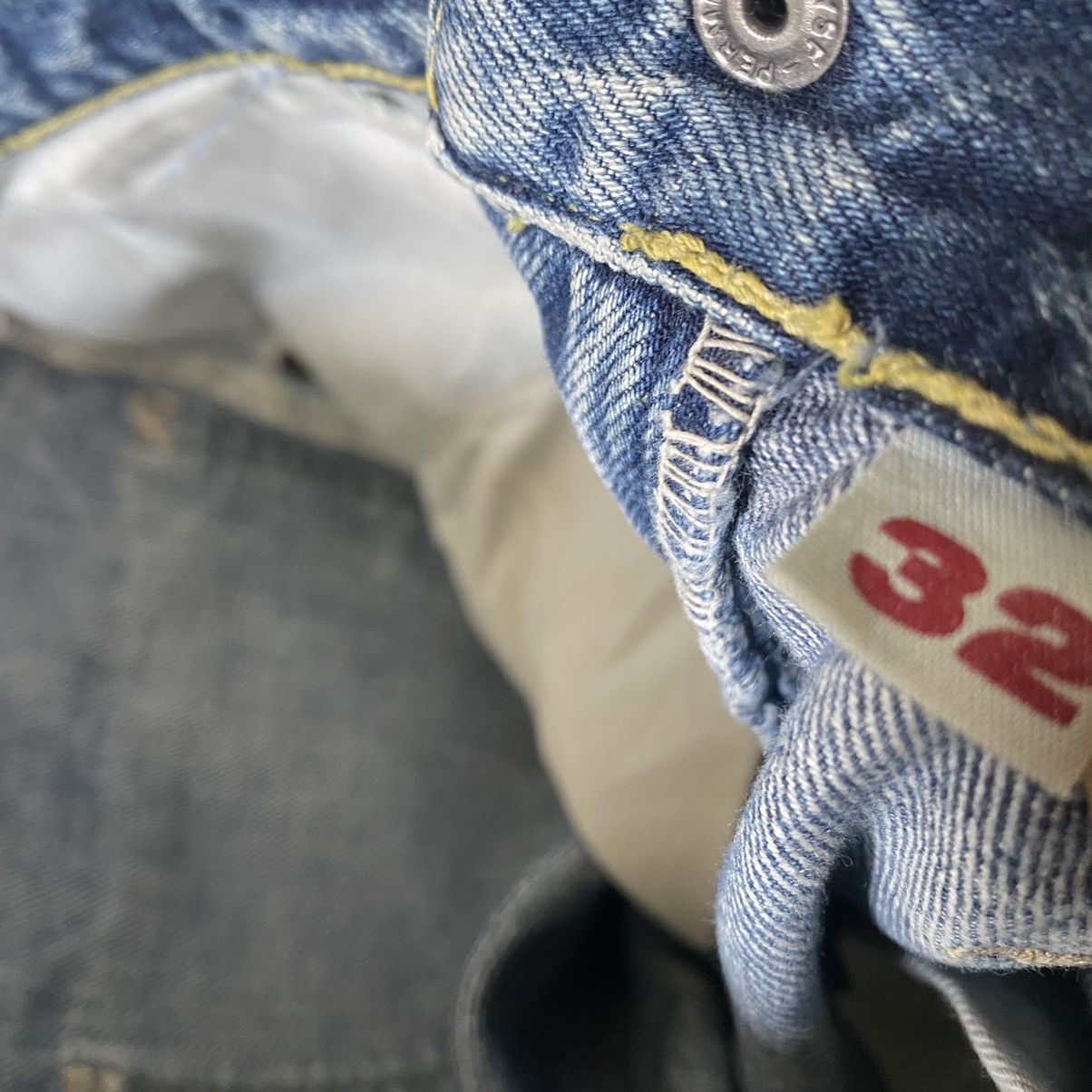 Blue Blue Japan Blue Blue Japan Denim Light Wash Jeans Size US 32 / EU 48 - 14 Thumbnail