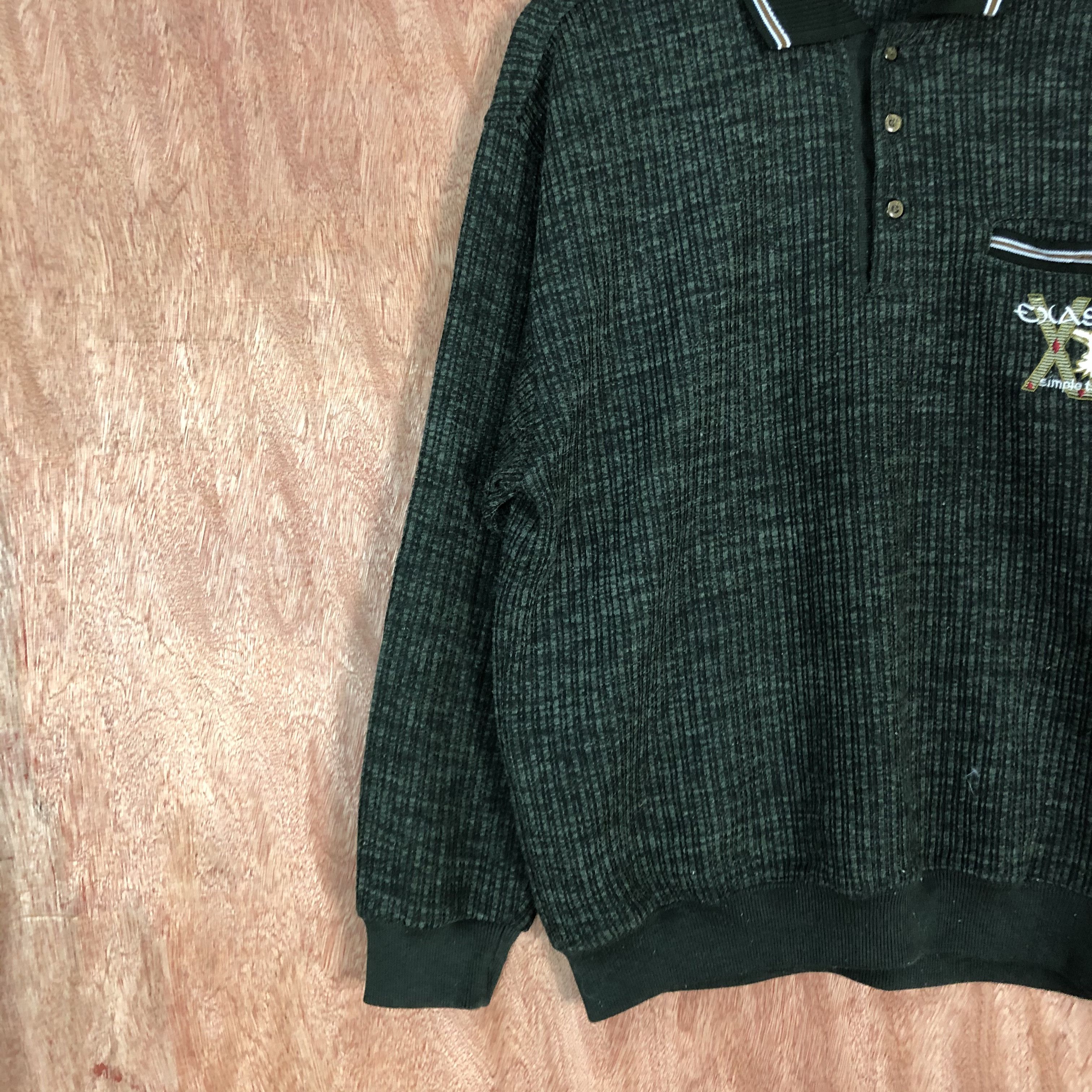 Vintage ExasLord Green Knitwear sweatshirt japan vintage #6063 Size US L / EU 52-54 / 3 - 7 Thumbnail