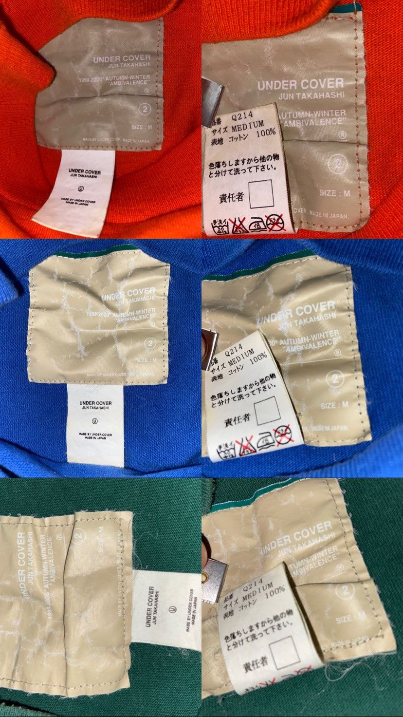 Undercover Lot of 5 AW99 Undercover Ambivalence “Ten” Shirts Size US M / EU 48-50 / 2 - 8 Thumbnail