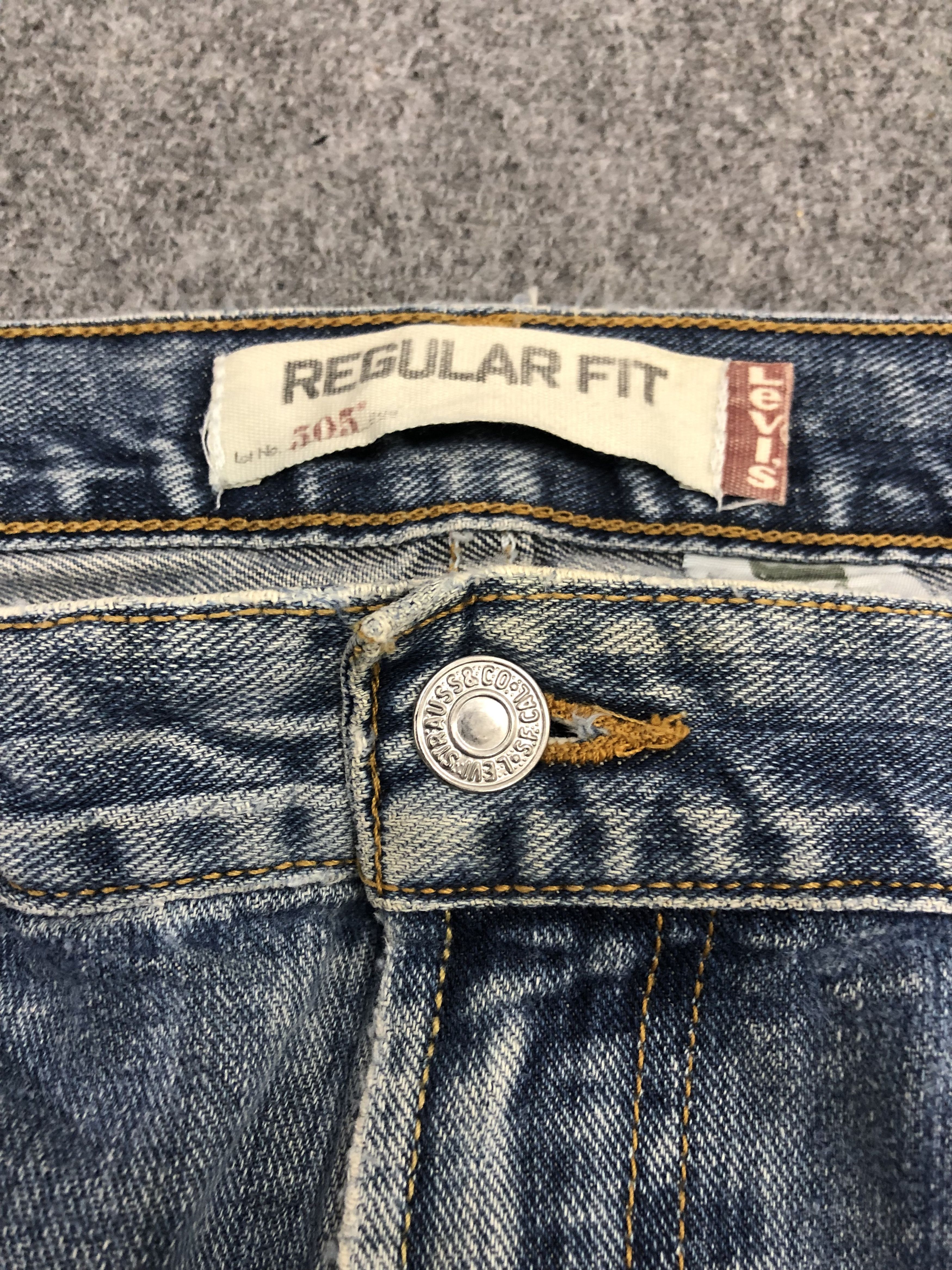 Levi's Vintage Levis 505 Light Wash Jeans DP0971 Size US 36 / EU 52 - 10 Thumbnail