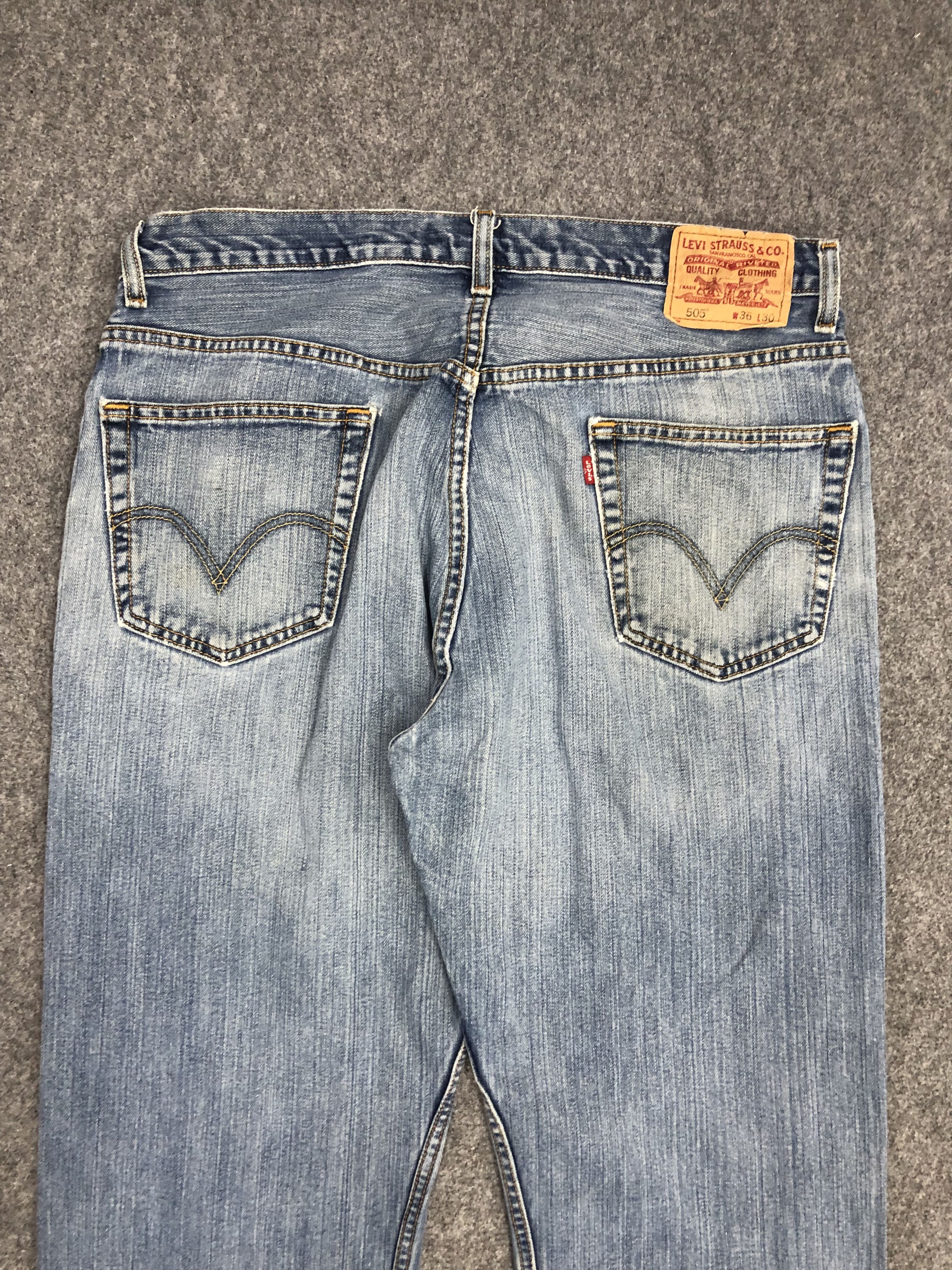 Levi's Vintage Levis 505 Light Wash Jeans DP0971 Size US 36 / EU 52 - 4 Thumbnail