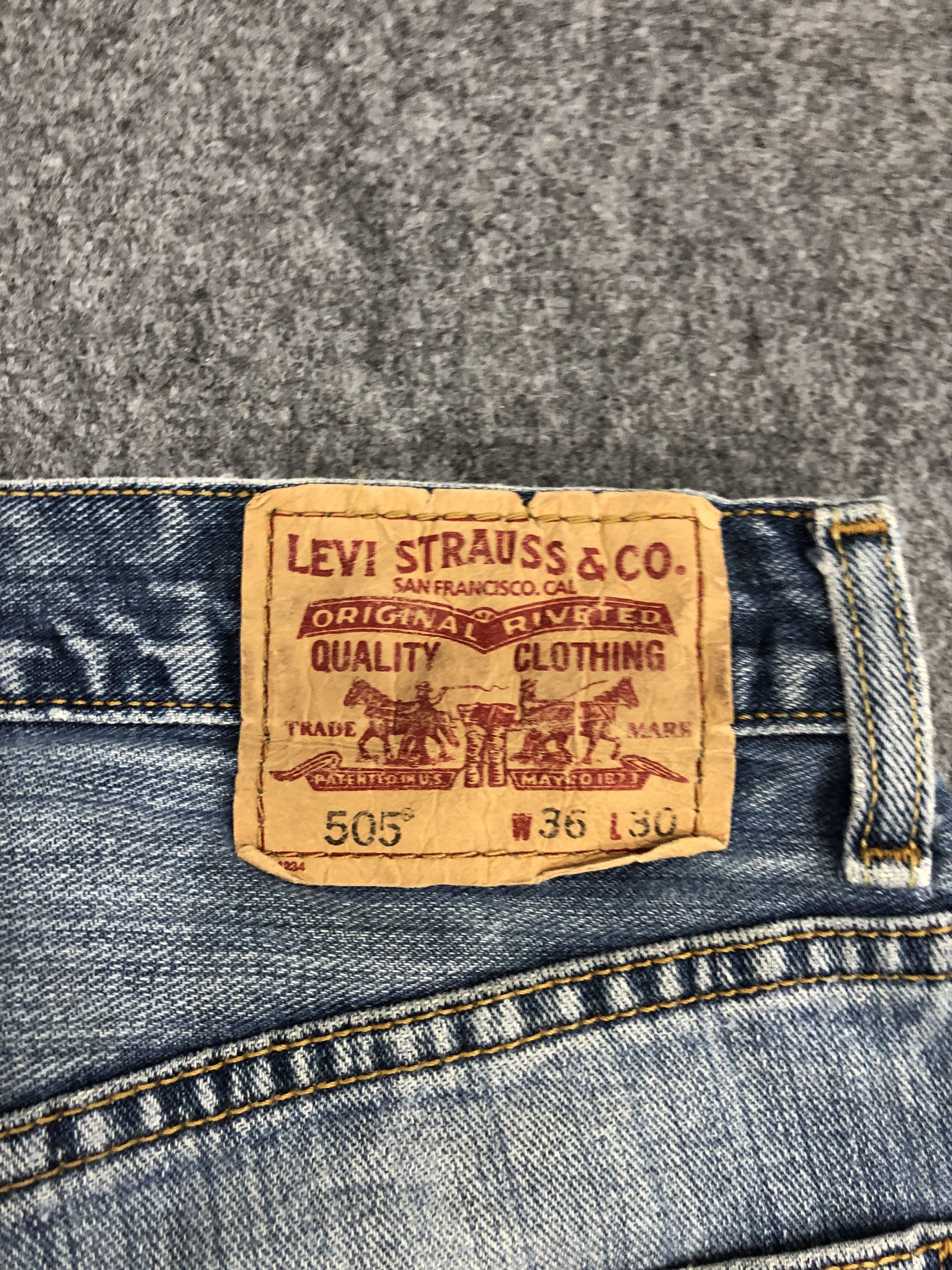 Levi's Vintage Levis 505 Light Wash Jeans DP0971 Size US 36 / EU 52 - 5 Thumbnail