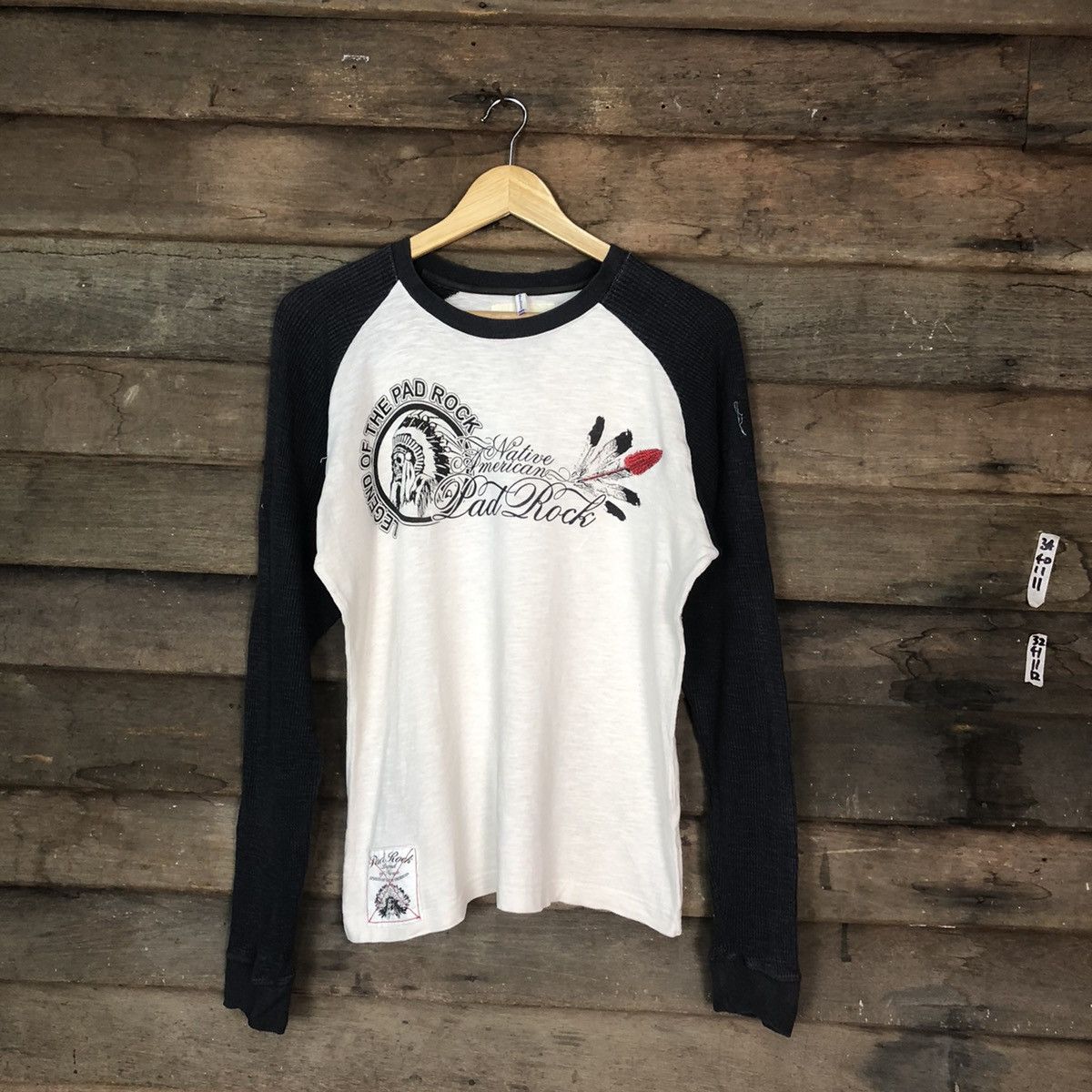 Japanese Brand Pad Rock navajo red indian White Long T-Shirt #H348 Size US M / EU 48-50 / 2 - 1 Thumbnail