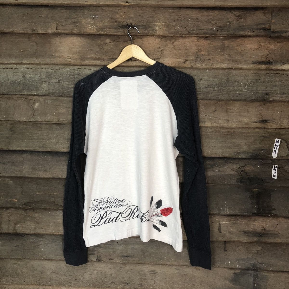 Japanese Brand Pad Rock navajo red indian White Long T-Shirt #H348 Size US M / EU 48-50 / 2 - 10 Thumbnail