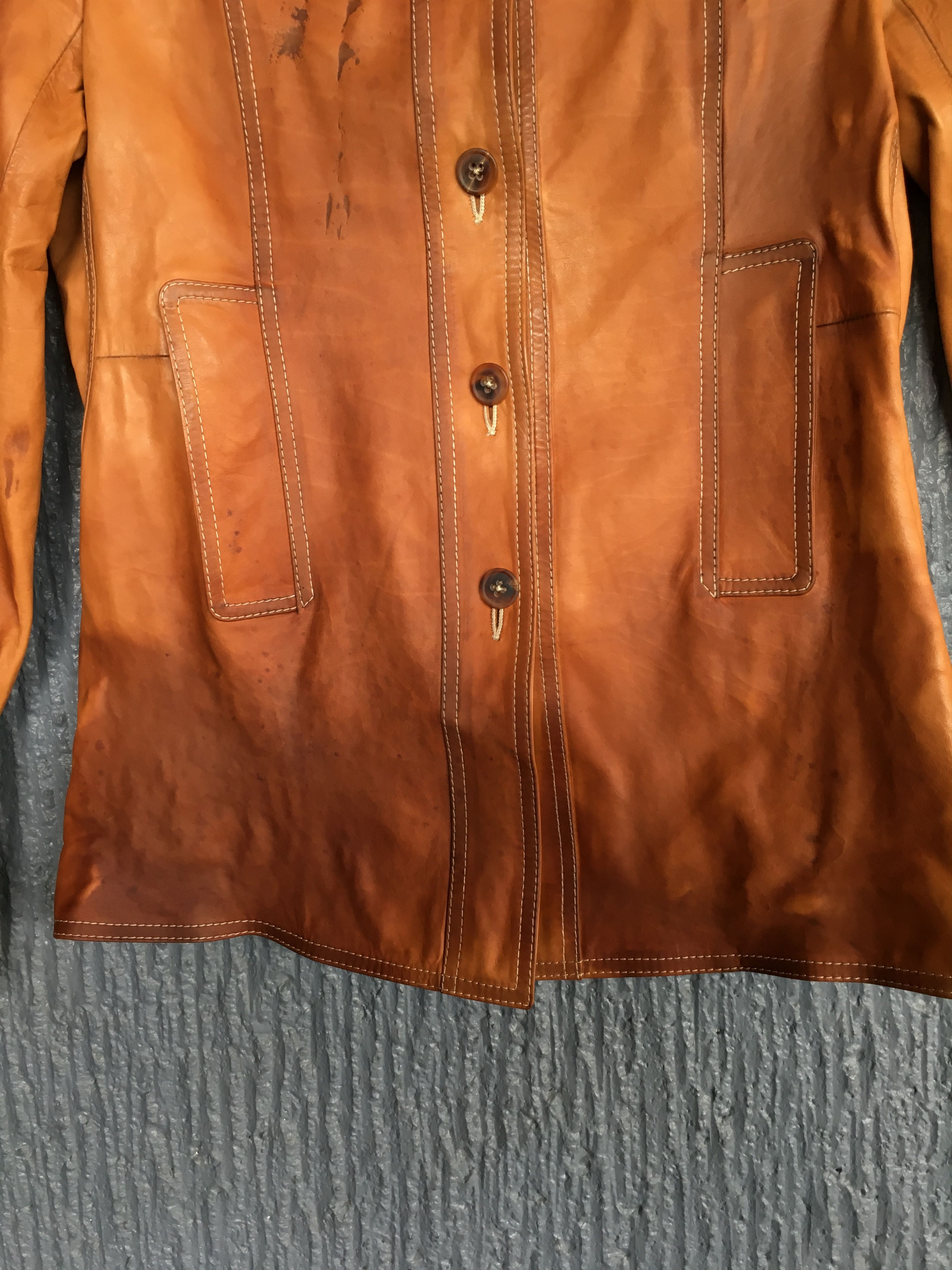 Jil Sander Vintage Jil Sander Leather Buttons Jacket Size XS / US 0-2 / IT 36-38 - 6 Thumbnail