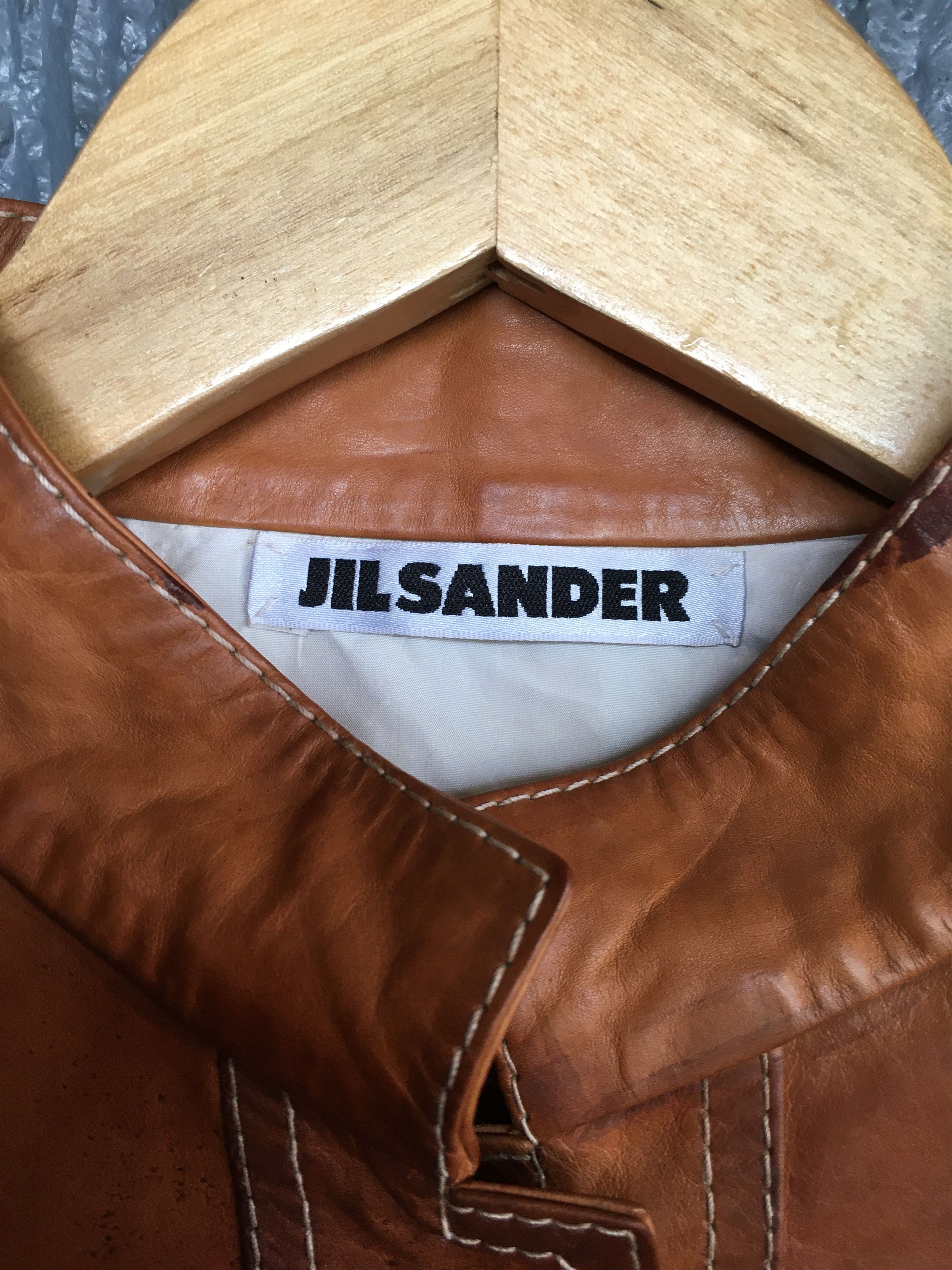 Jil Sander Vintage Jil Sander Leather Buttons Jacket Size XS / US 0-2 / IT 36-38 - 7 Thumbnail