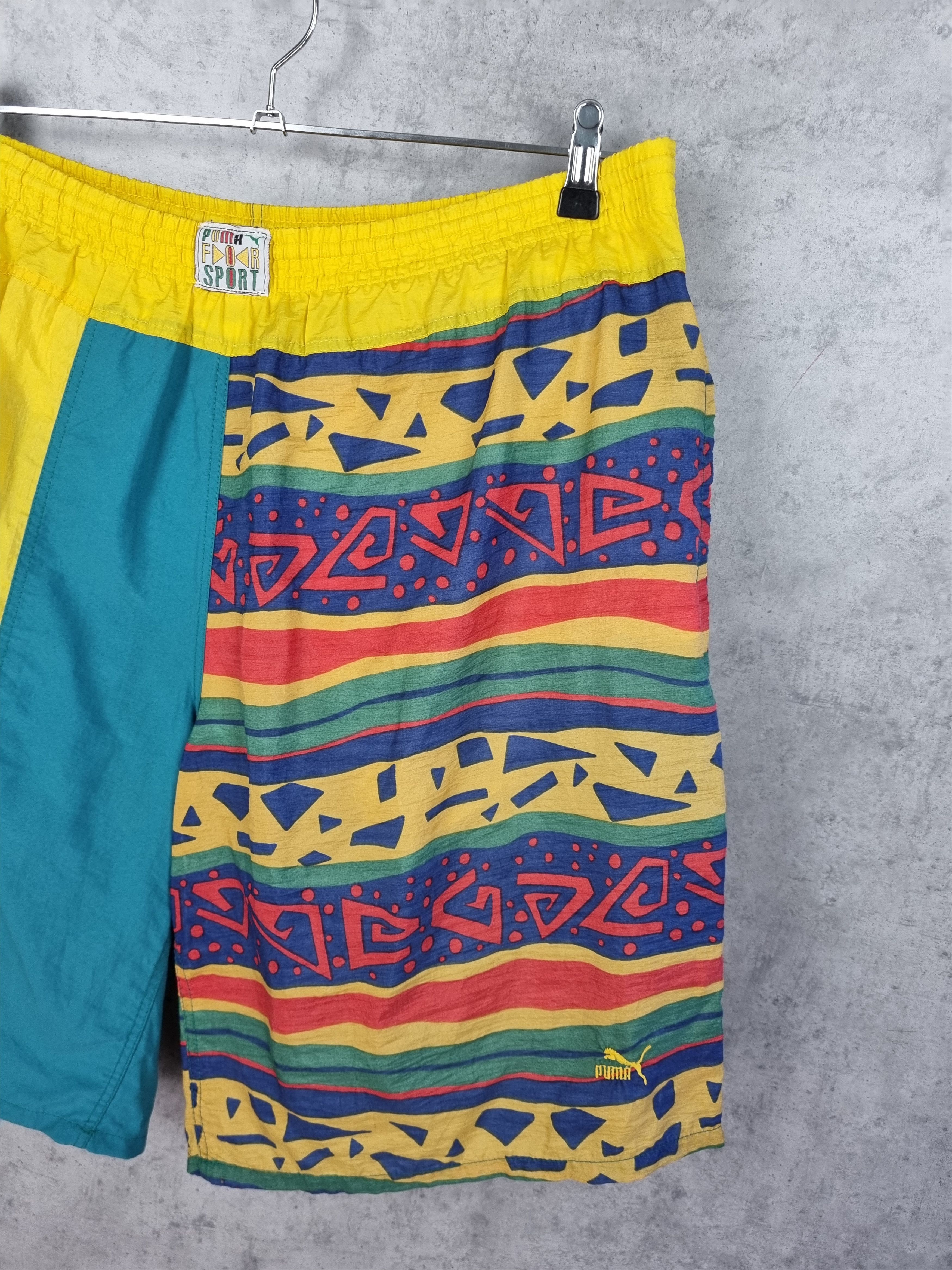 Puma × Vintage 90s PUMA Vintage Shorts Attractive Design NIKE ADIDAS Size US 32 / EU 48 - 6 Thumbnail