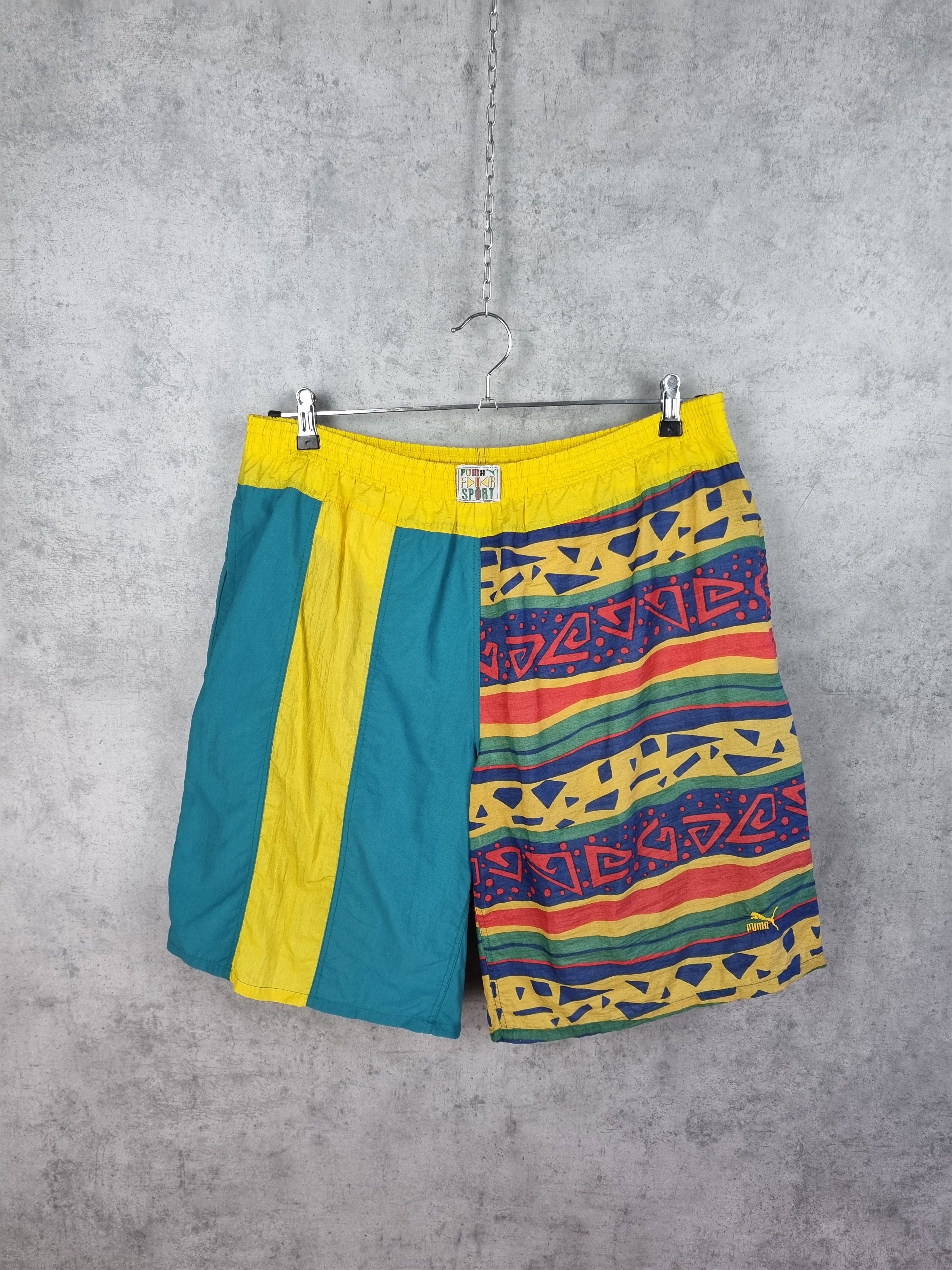 Puma × Vintage 90s PUMA Vintage Shorts Attractive Design NIKE ADIDAS Size US 32 / EU 48 - 1 Thumbnail