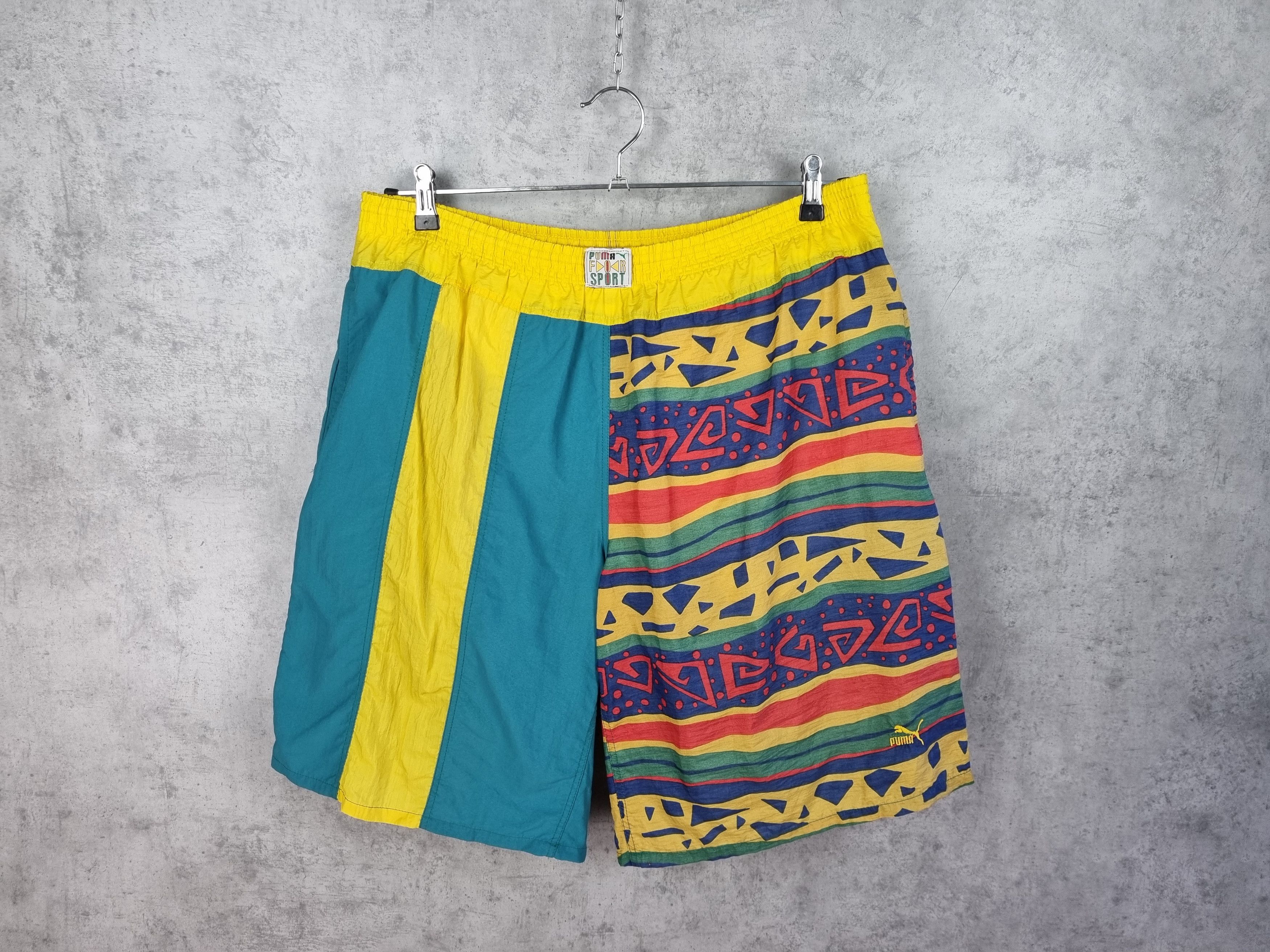 Puma × Vintage 90s PUMA Vintage Shorts Attractive Design NIKE ADIDAS Size US 32 / EU 48 - 2 Thumbnail