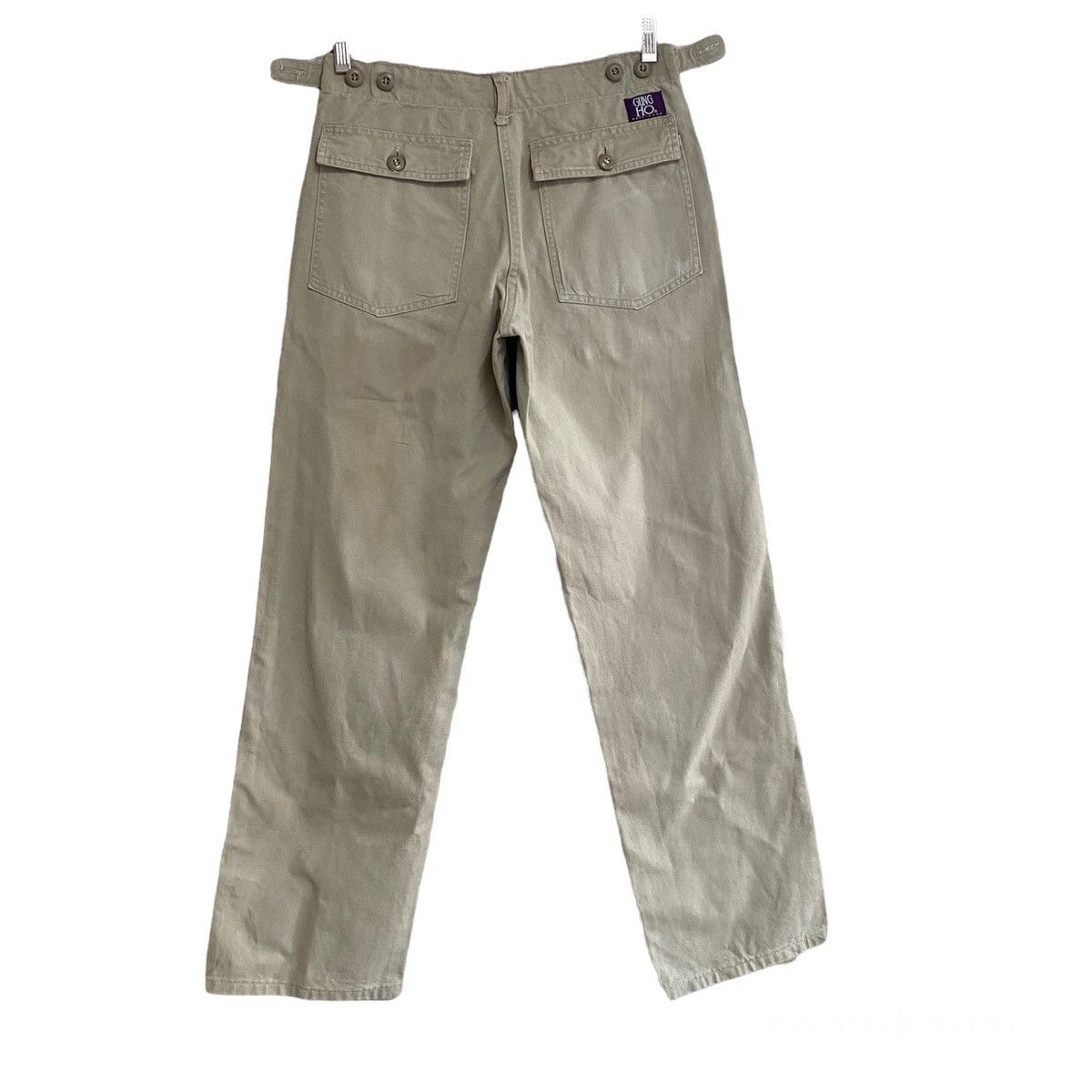 Vintage Japanese Brand GUNG HO Canvas Fatigue Pants Size US 28 / EU 44 - 2 Thumbnail