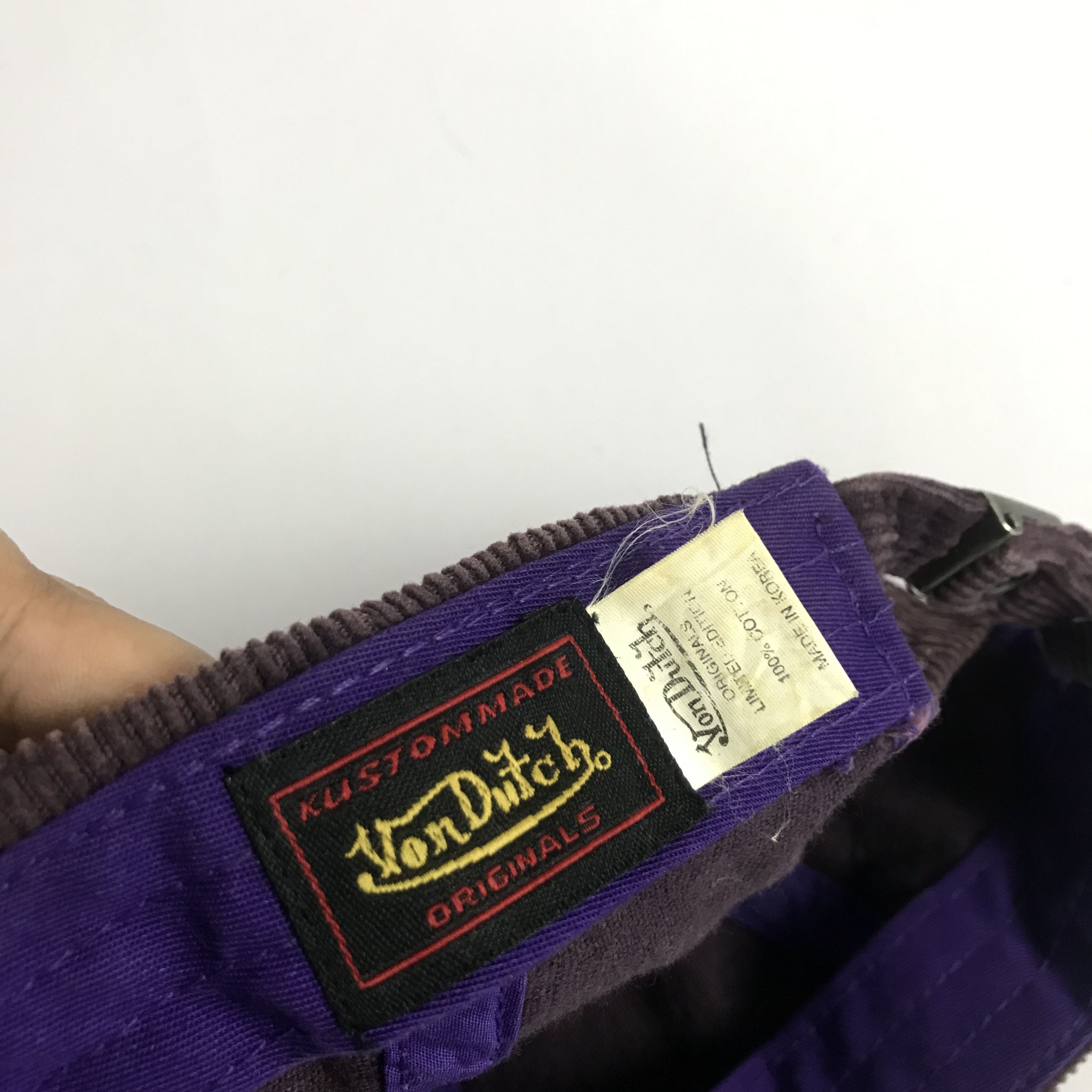 Vintage × Von Dutch Vintage Von Dutch Corduroy Design Trucker Hat Size ONE SIZE - 7 Thumbnail