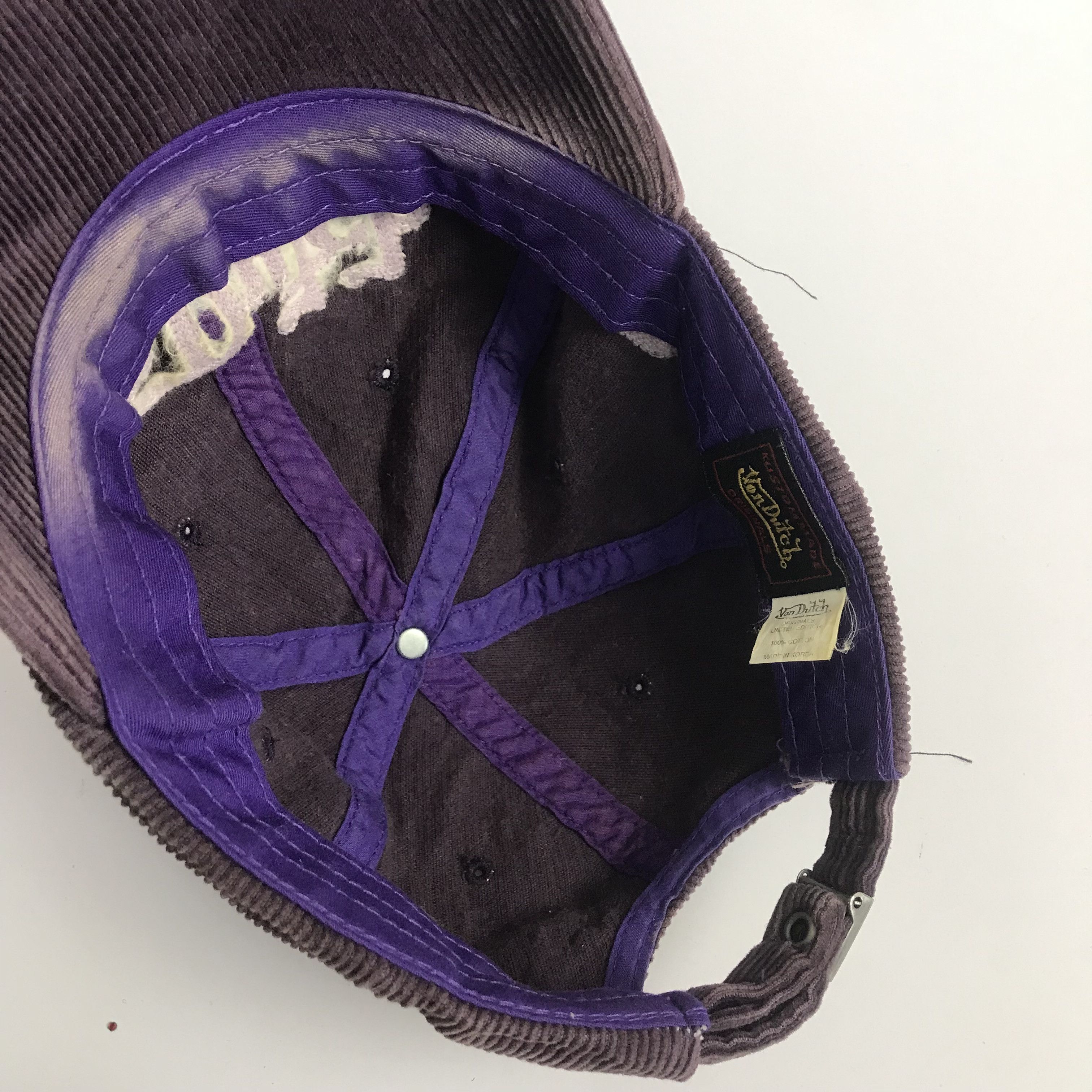 Vintage × Von Dutch Vintage Von Dutch Corduroy Design Trucker Hat Size ONE SIZE - 6 Thumbnail