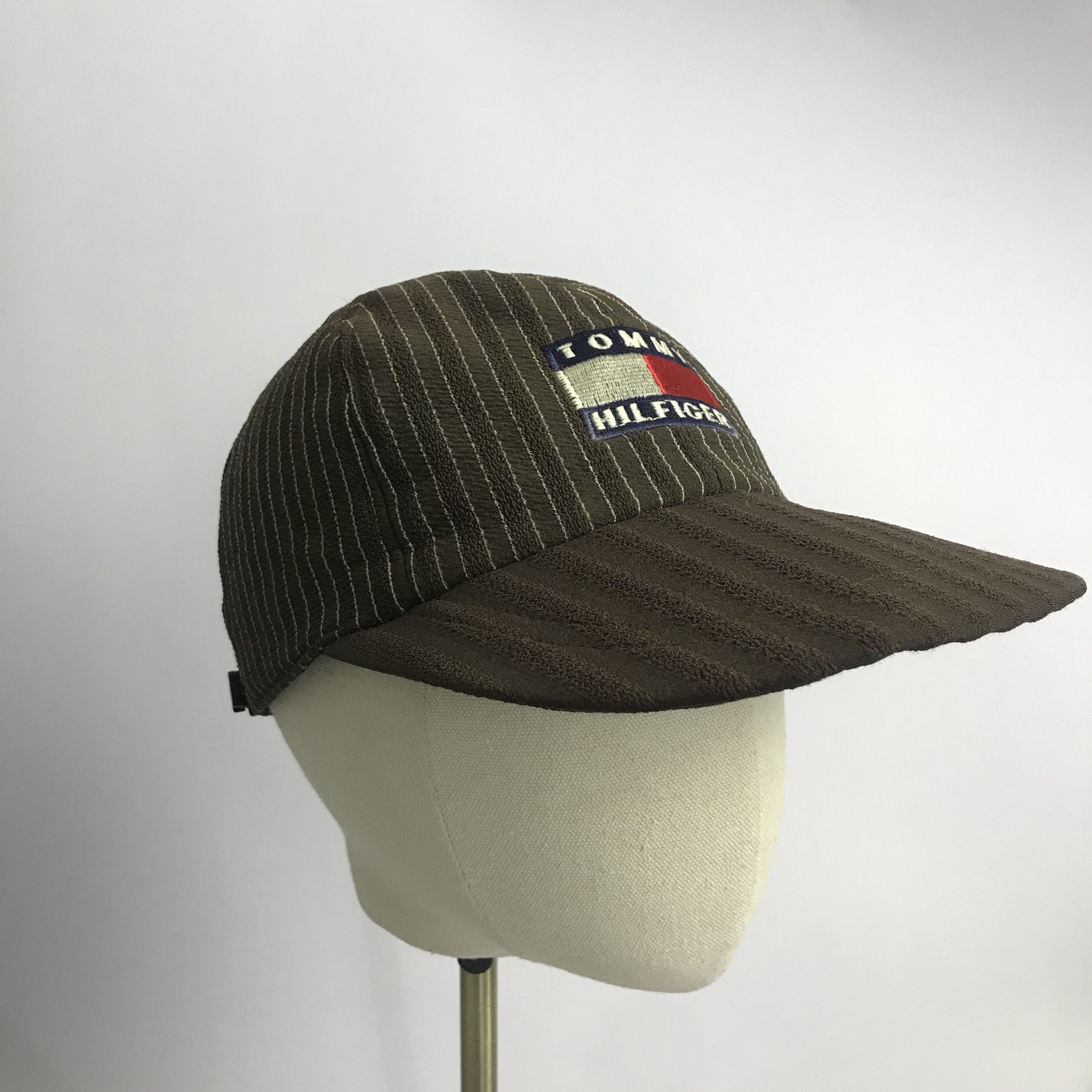 Vintage Tommy Hilfiger Big Logo Design Military Design Hat
