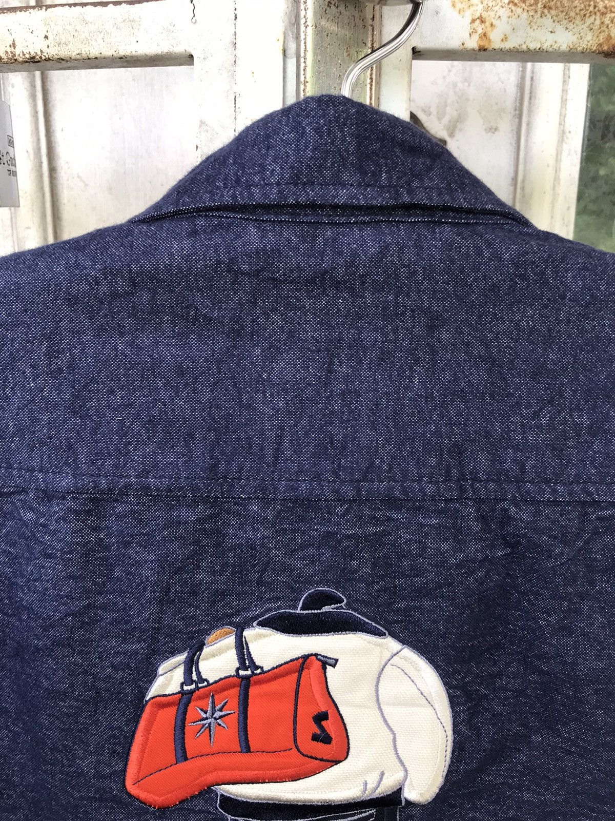Designer × Japanese Brand SINO COVA Japan Designer Spell Out Embroidery Shirt Size US L / EU 52-54 / 3 - 15 Thumbnail