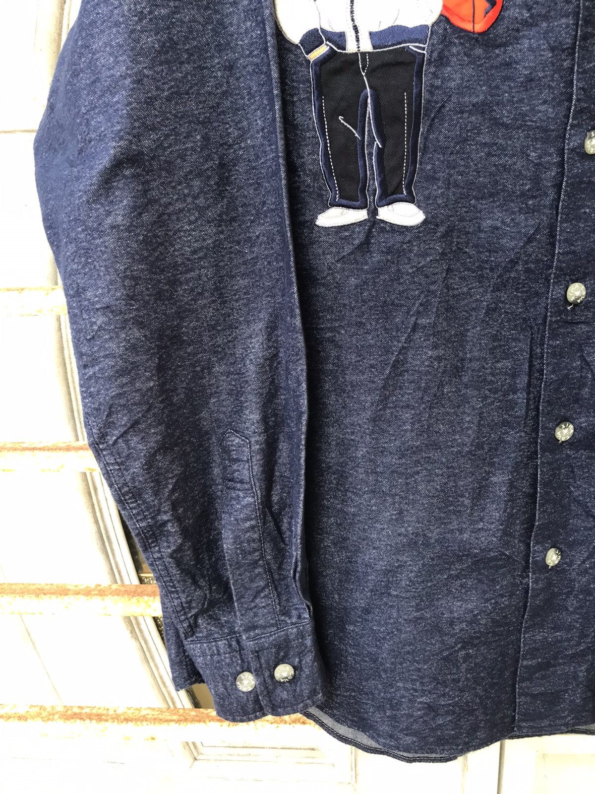 Designer × Japanese Brand SINO COVA Japan Designer Spell Out Embroidery Shirt Size US L / EU 52-54 / 3 - 10 Thumbnail