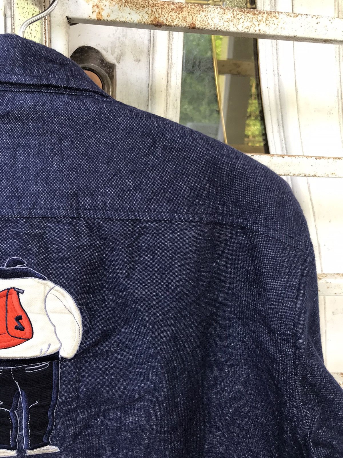 Designer × Japanese Brand SINO COVA Japan Designer Spell Out Embroidery Shirt Size US L / EU 52-54 / 3 - 16 Thumbnail