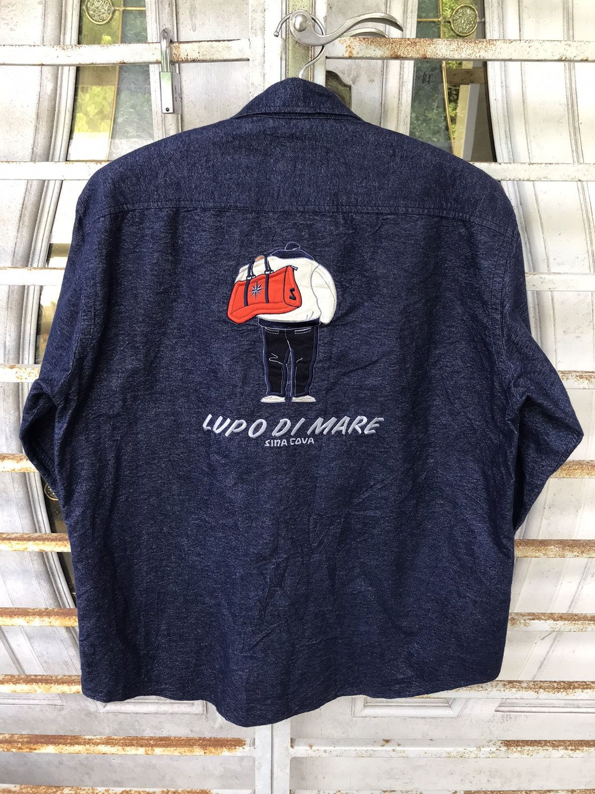 Designer × Japanese Brand SINO COVA Japan Designer Spell Out Embroidery Shirt Size US L / EU 52-54 / 3 - 3 Thumbnail