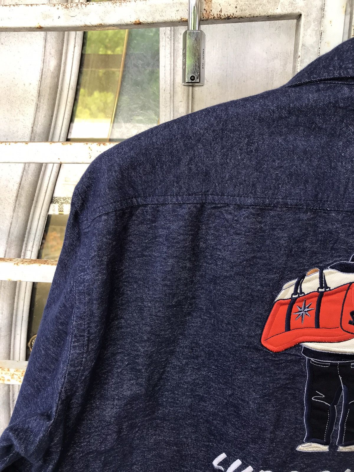 Designer × Japanese Brand SINO COVA Japan Designer Spell Out Embroidery Shirt Size US L / EU 52-54 / 3 - 17 Thumbnail
