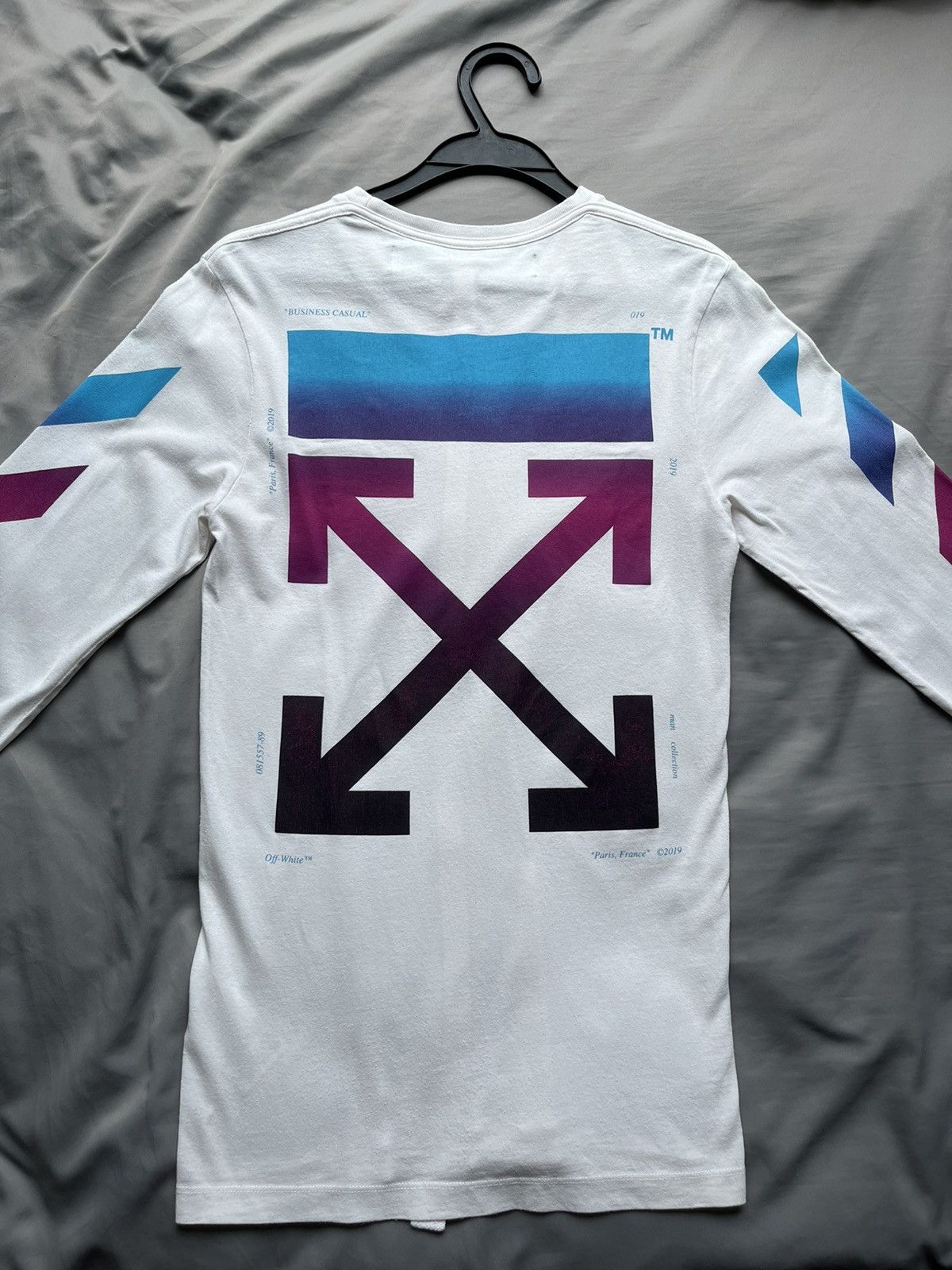 Off white gradient tee white hotsell