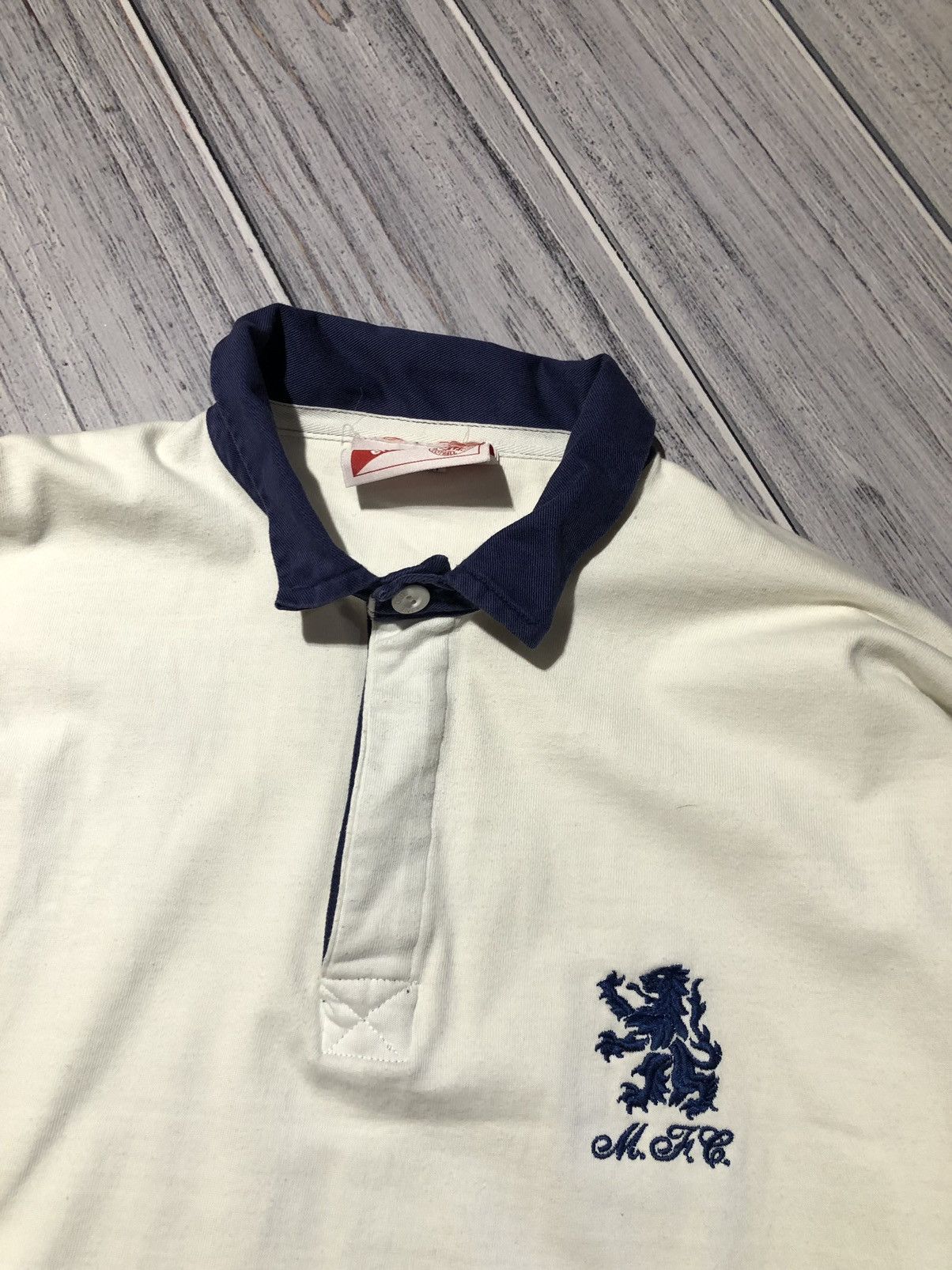 Errea Vintage Errea Middlesbrough 90s Polo Shirt Long Sleeve Size US M / EU 48-50 / 2 - 2 Thumbnail