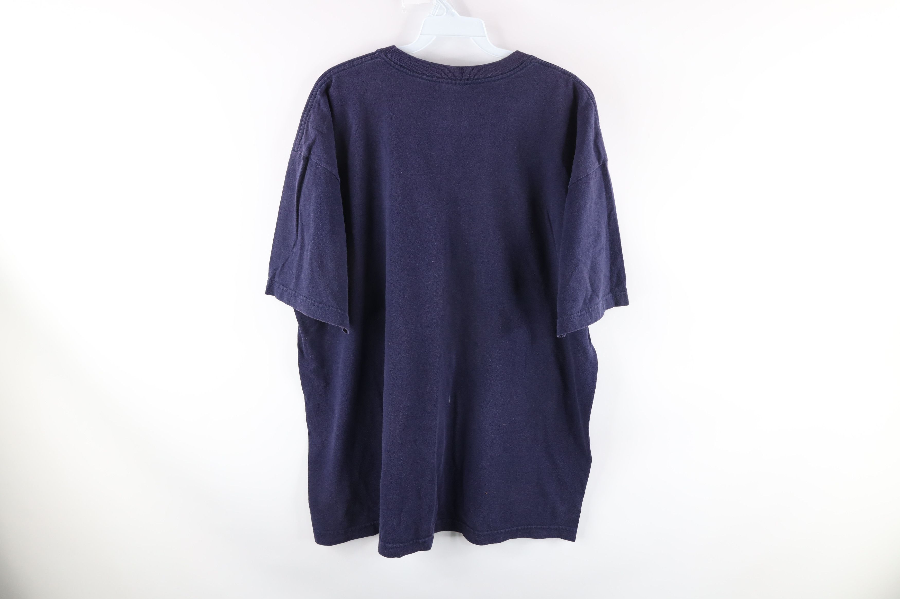 Guess Vintage Guess Center Box Logo T-Shirt Navy Blue Cotton Size US XL / EU 56 / 4 - 6 Thumbnail
