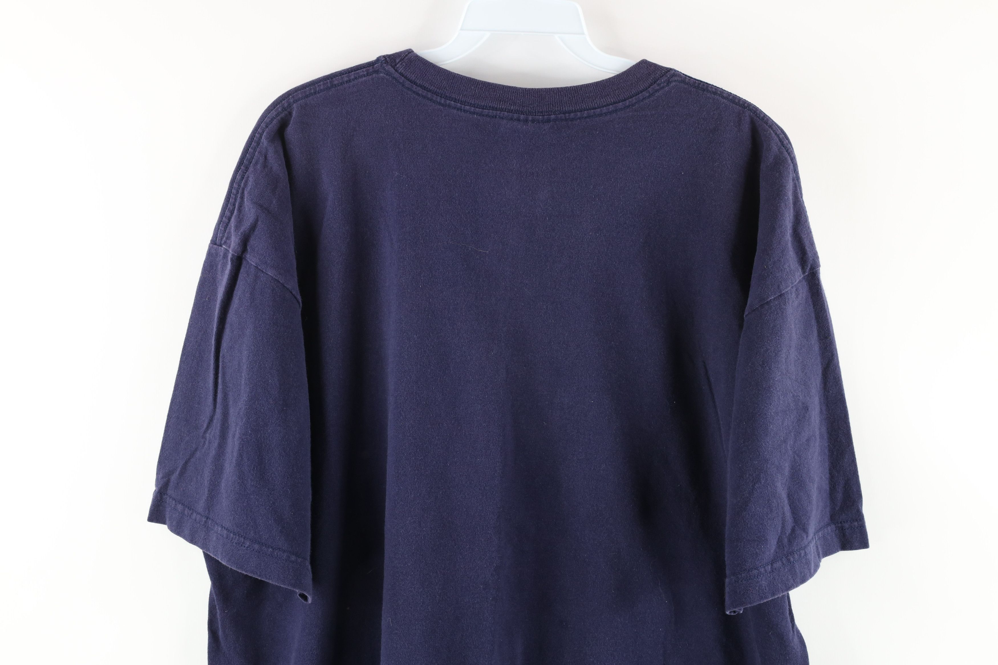 Guess Vintage Guess Center Box Logo T-Shirt Navy Blue Cotton Size US XL / EU 56 / 4 - 7 Thumbnail