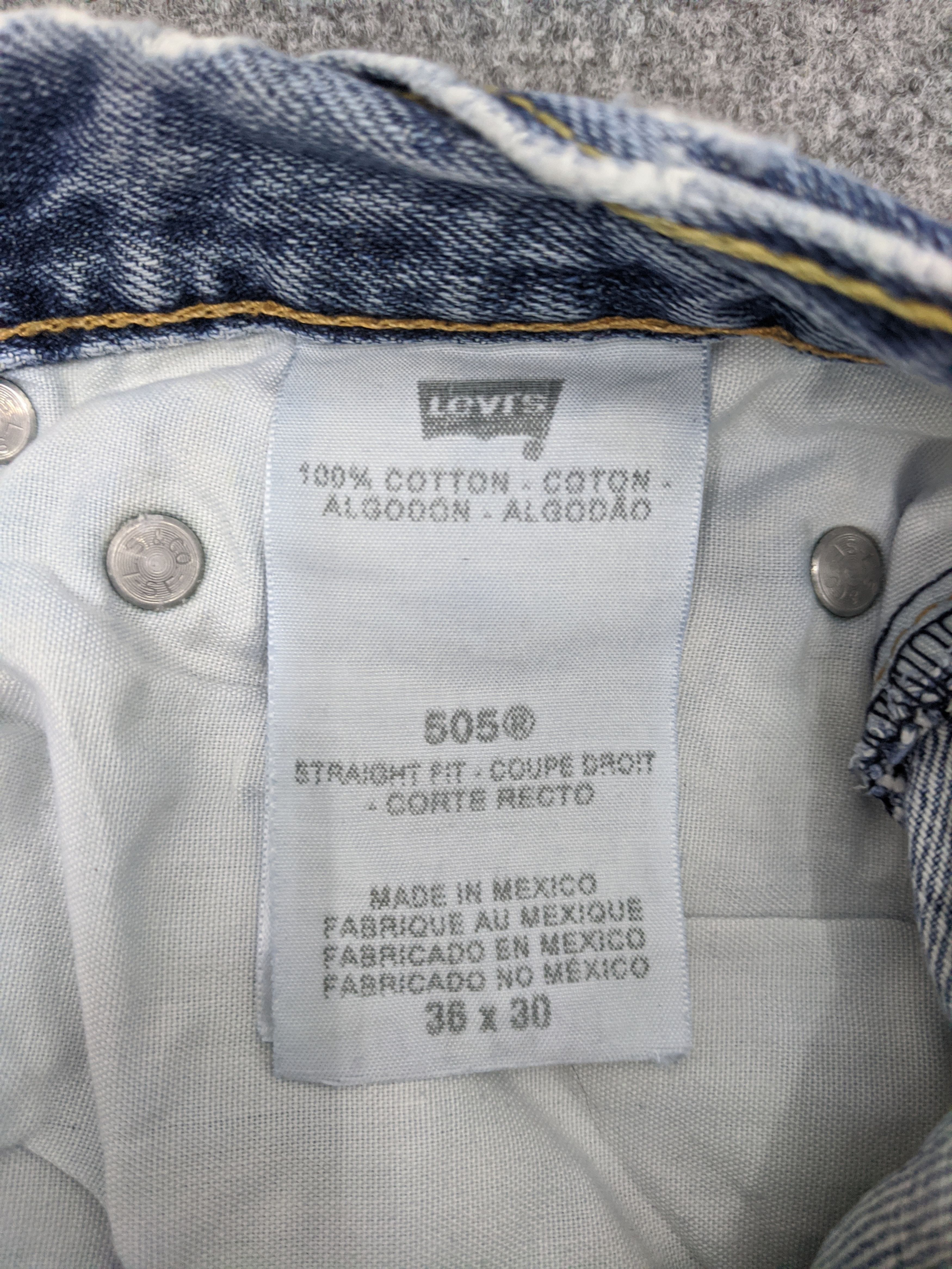Levi's Vintage Levis 505 Light Wash Jeans DP1013 Size US 36 / EU 52 - 16 Thumbnail