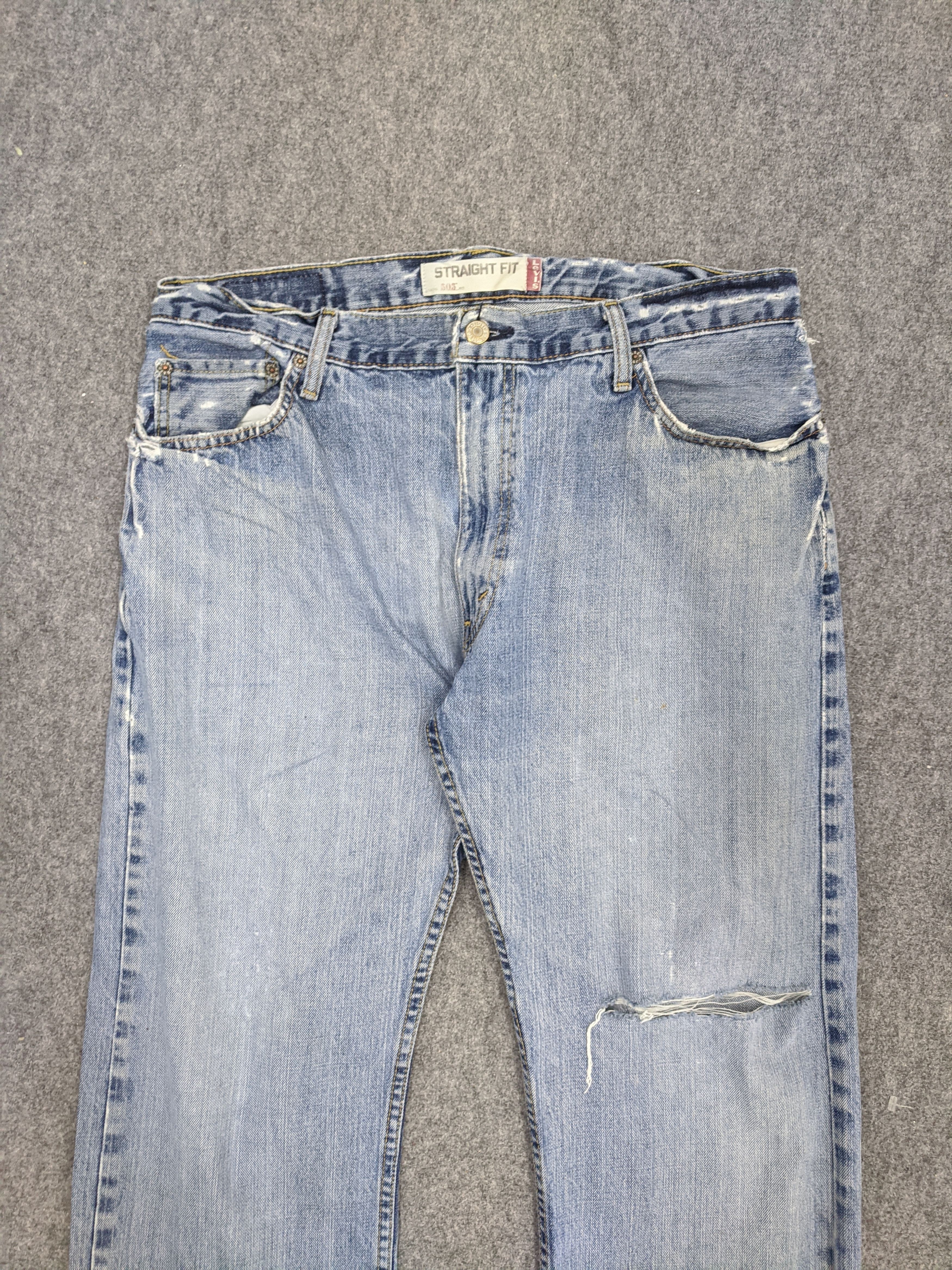 Levi's Vintage Levis 505 Light Wash Jeans DP1013 Size US 36 / EU 52 - 2 Thumbnail