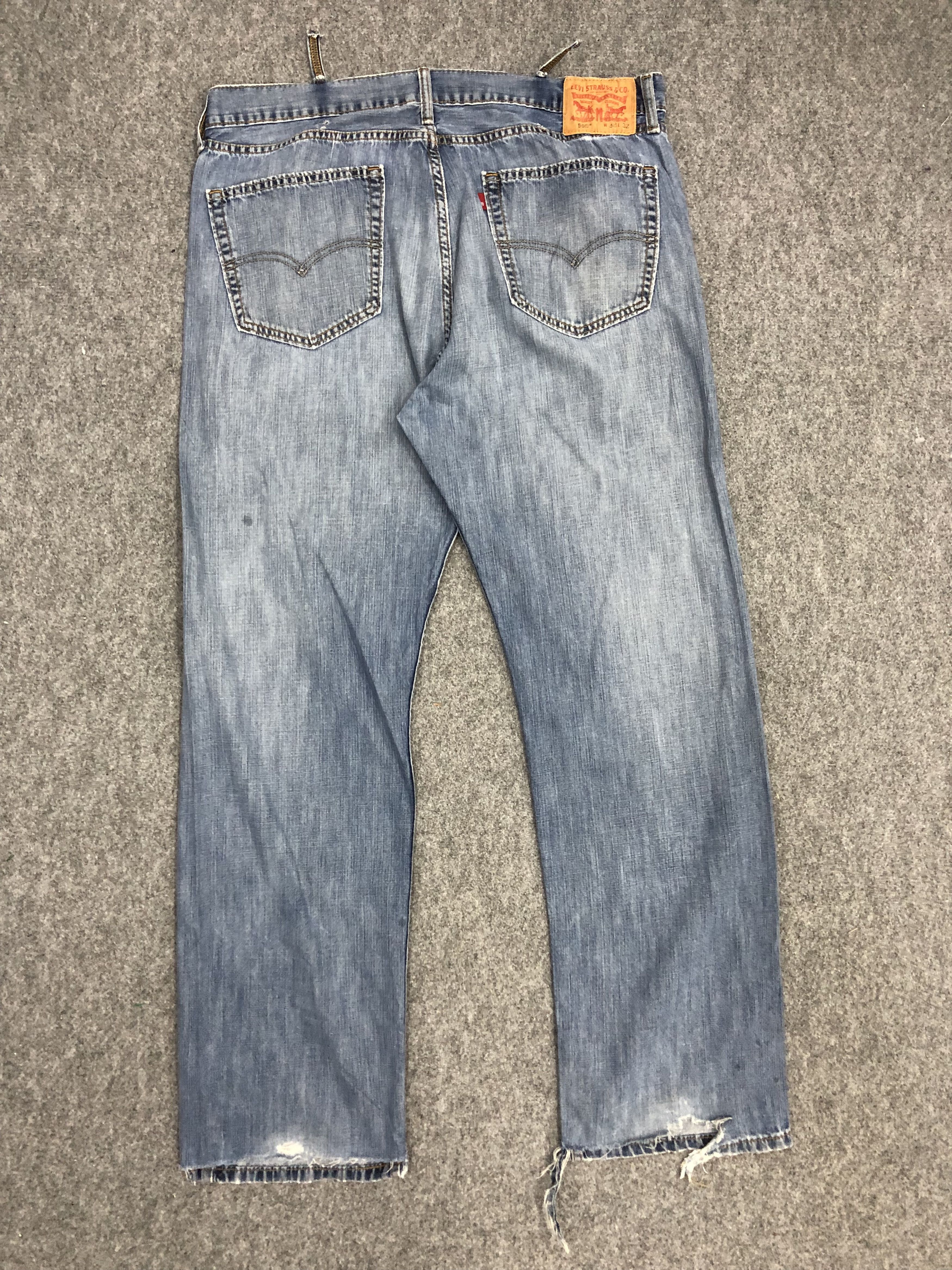 Levi's × Vintage Vintage Levis 505 Light Wash Jeans DP0997 Size US 37 - 3 Thumbnail