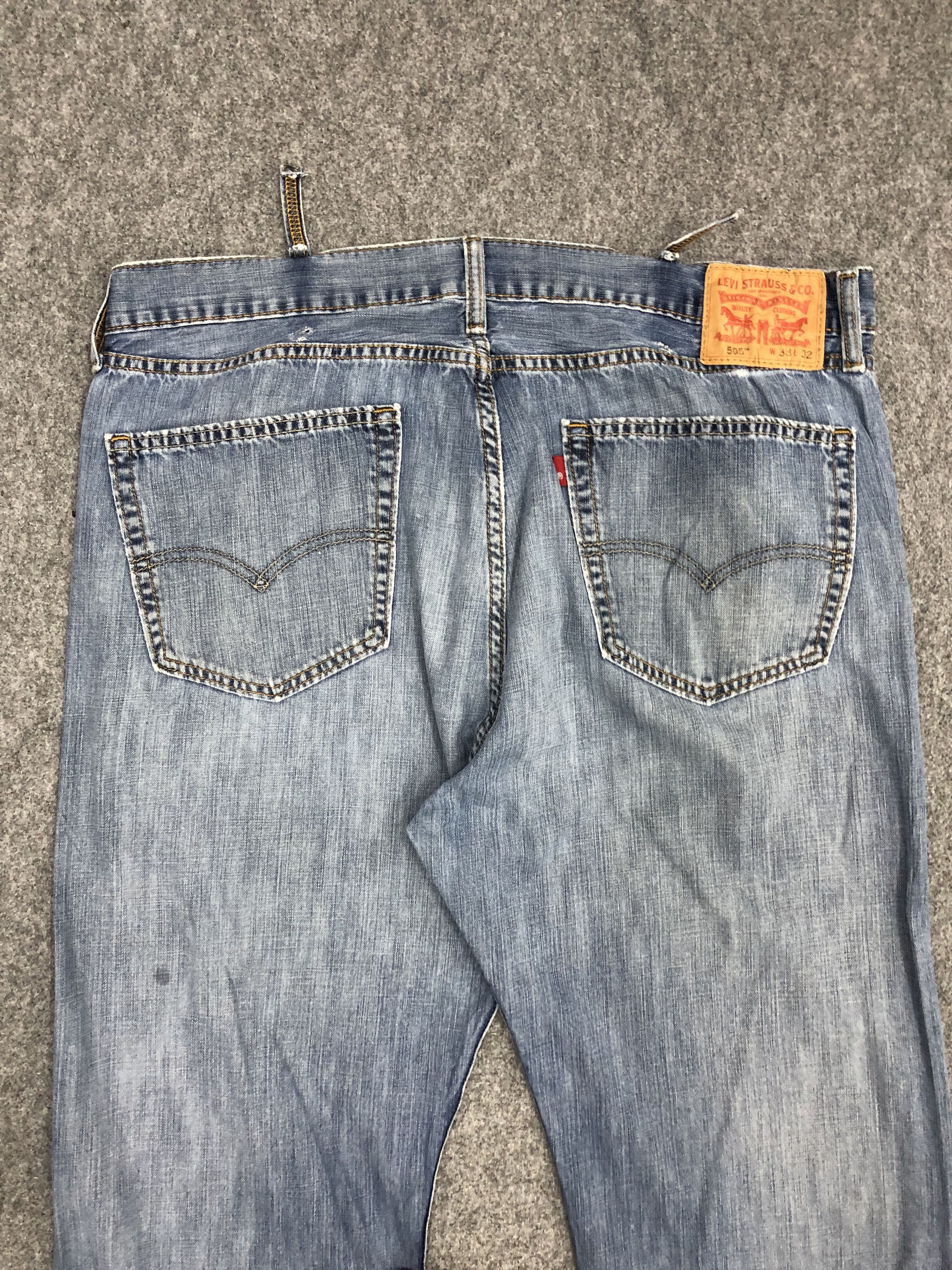 Levi's × Vintage Vintage Levis 505 Light Wash Jeans DP0997 Size US 37 - 4 Thumbnail