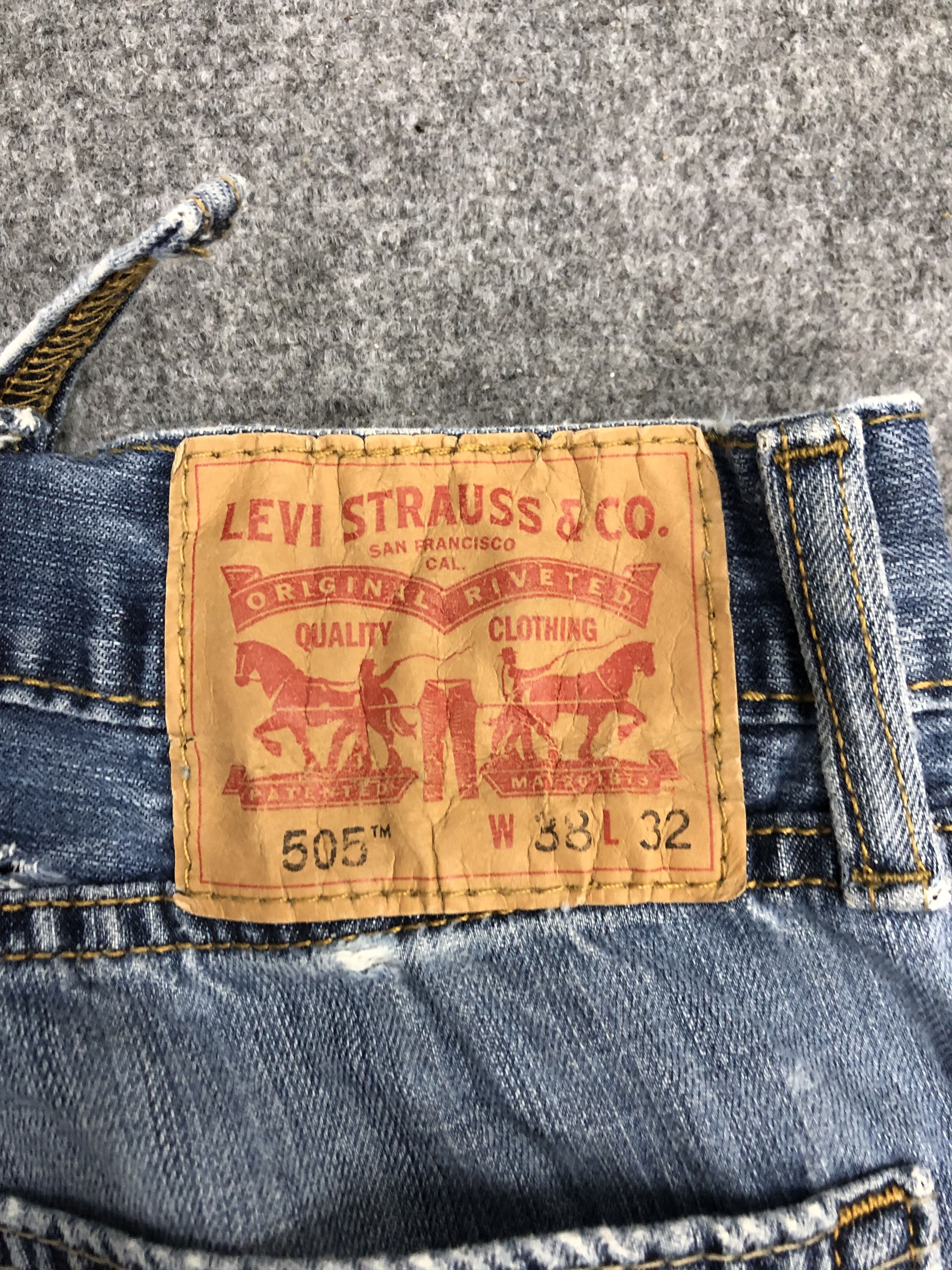 Levi's × Vintage Vintage Levis 505 Light Wash Jeans DP0997 Size US 37 - 5 Thumbnail
