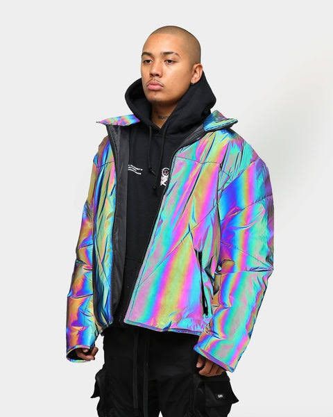 Custom Loiter NYC Men's Spectrum Puffer Jacket Multi-coloured | Grailed