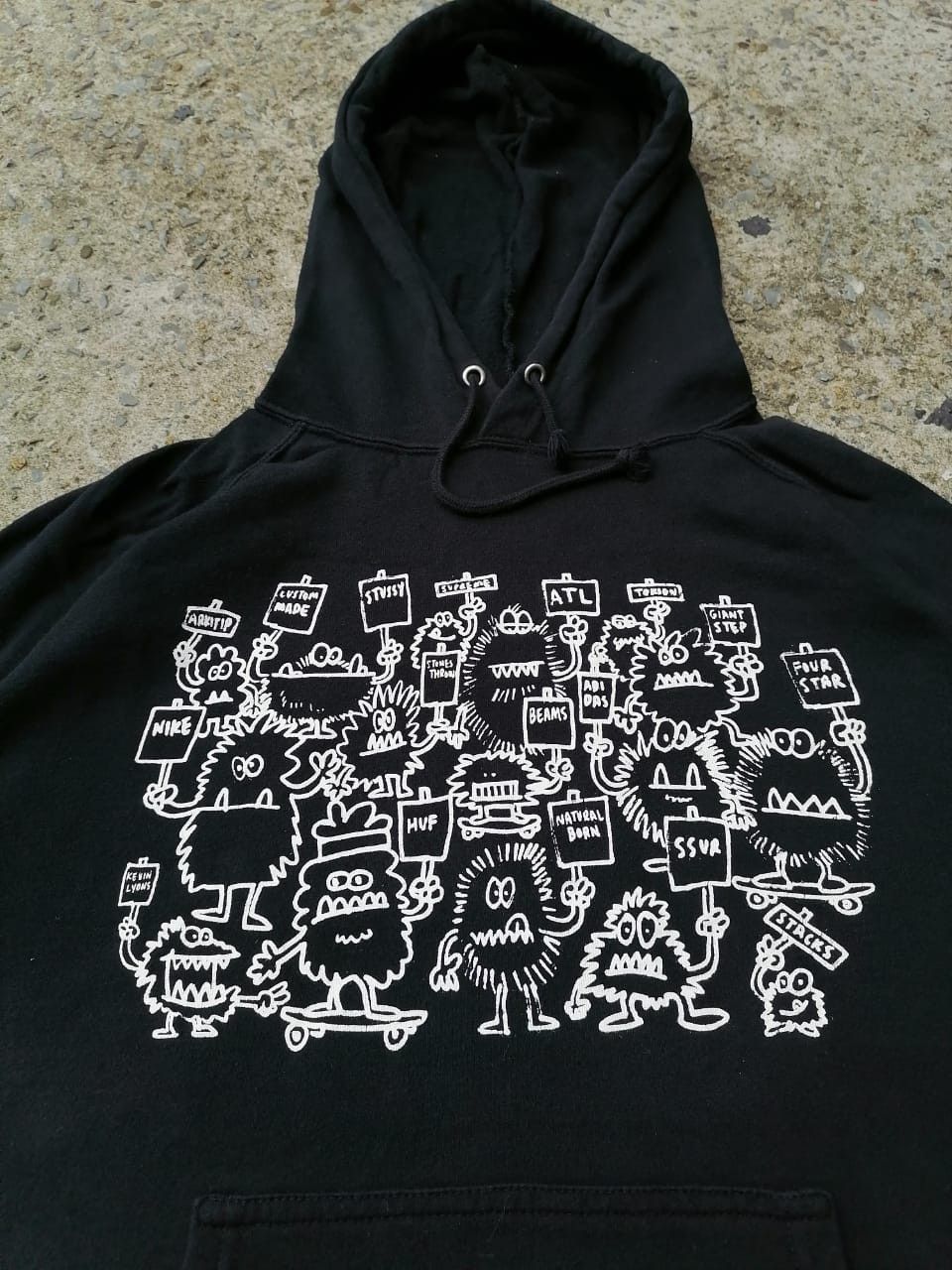 Beams Plus Beams Doodles All Streetwear Hype Pullover Hoodie Size US M / EU 48-50 / 2 - 2 Thumbnail